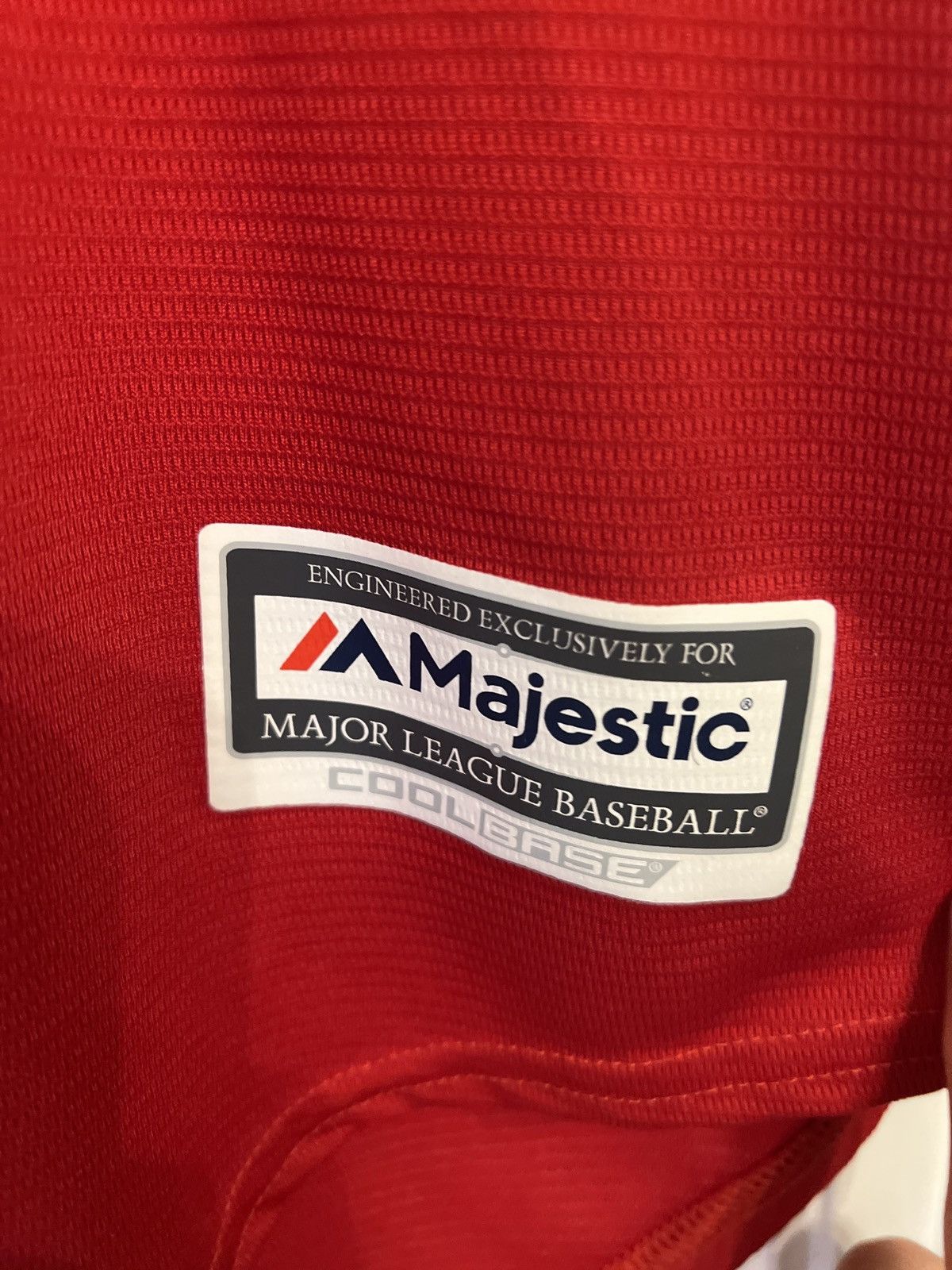 Majestic Los Angeles Angels Majestic Official Base Jersey Red Size US XL / EU 56 / 4 - 5 Thumbnail
