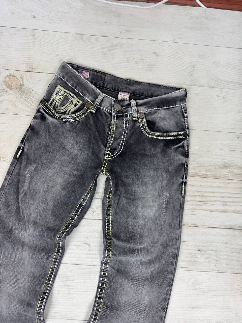 True Religion Vintage True Religion Denim Jeans Straight 90s Y2K Size US 33 - 3 Thumbnail