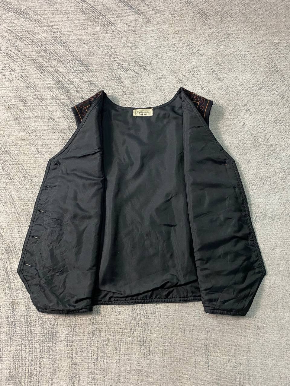Japanese Brand × Vintage Epeteme Art Embroidered Camel Vest Nice Design Size M / US 6-8 / IT 42-44 - 6 Thumbnail