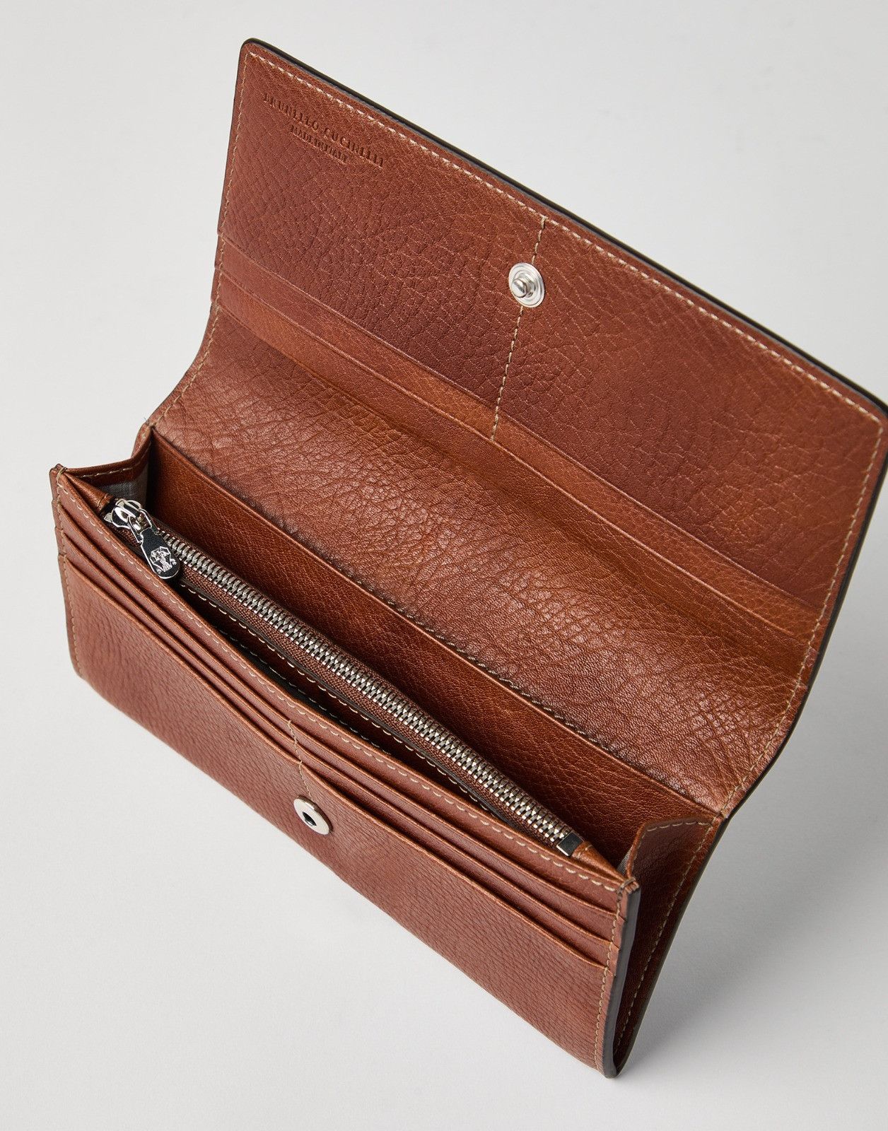 Brunello Cucinelli o1la1rc1a0326 Size: OS / Leather Card Holder in Brown Size ONE SIZE - 2 Thumbnail