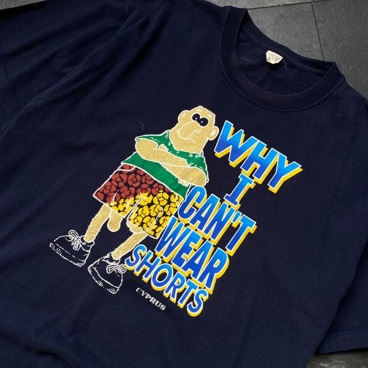 Vintage Vintage big logo humour tee why I can’t wear shorts tee Size US XL / EU 56 / 4 - 2 Thumbnail