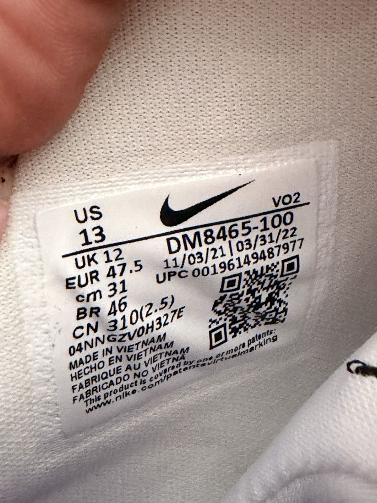 Ambush Design Nike x AMBUSH Air Adjust Force Black White DS US13 EU47.5 Size US 13 / EU 46 - 2 Thumbnail