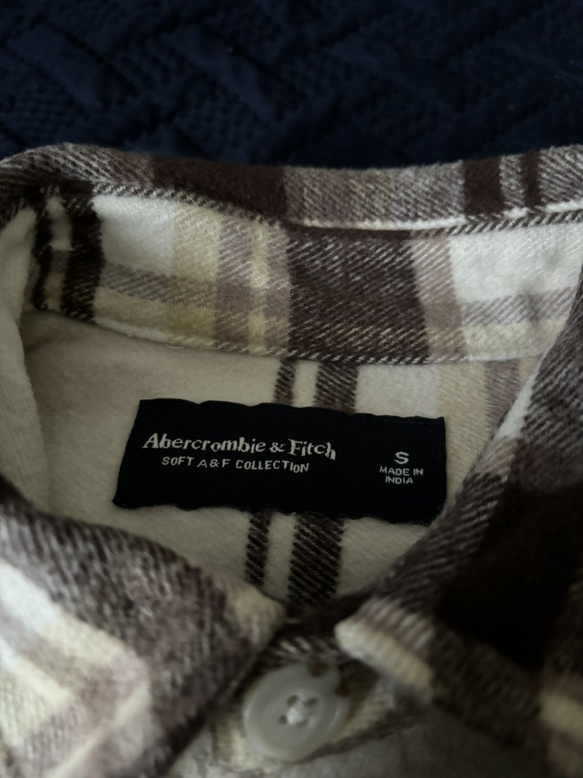 Abercrombie & Fitch × Flannel Abercrombie & Fitch Brown Plaid Flannel Shacket Size US S / EU 44-46 / 1 - 2 Thumbnail