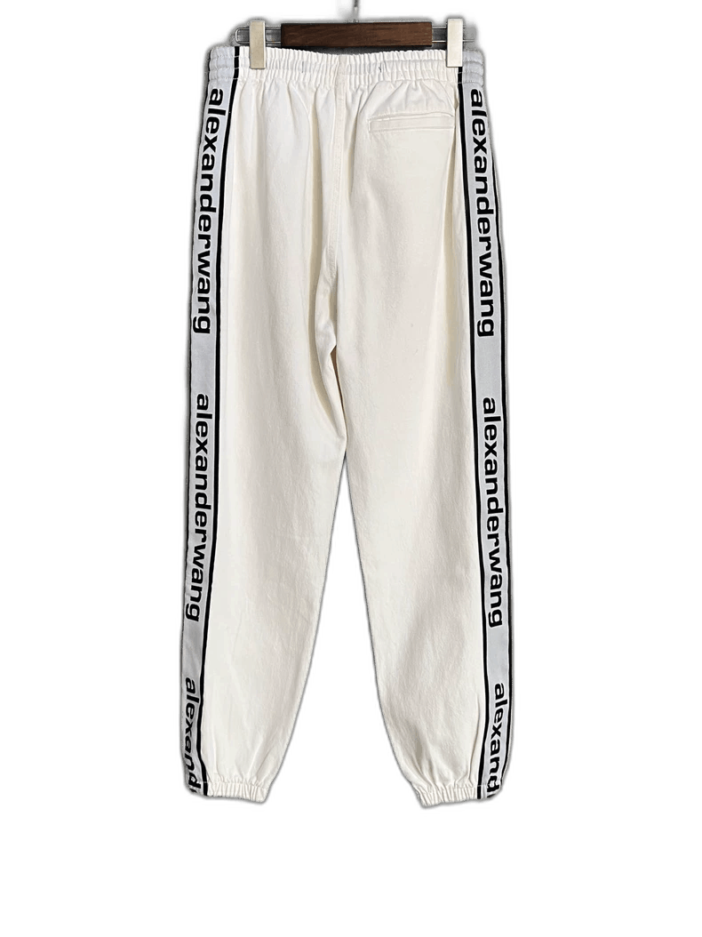 Alexander Wang Alexander Wang White Logo Side Pants Size US 30 / EU 46 - 1 Thumbnail