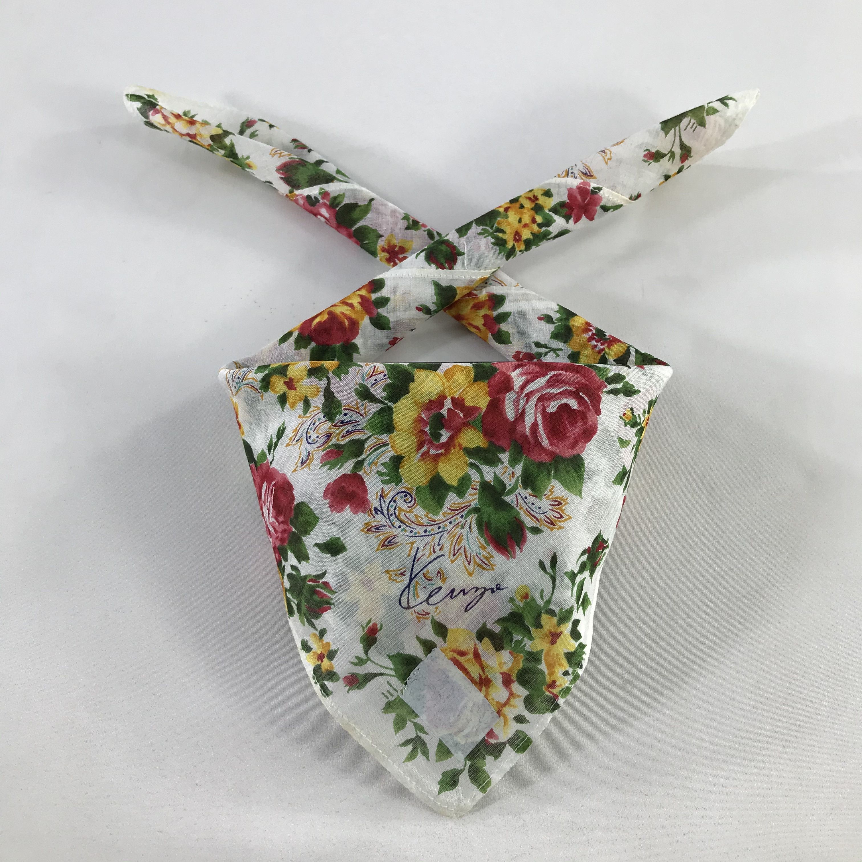 Kenzo × Vintage Kenzo Bandana / Handkerchief / Neckerchief - S1095 Size ONE SIZE - 3 Thumbnail