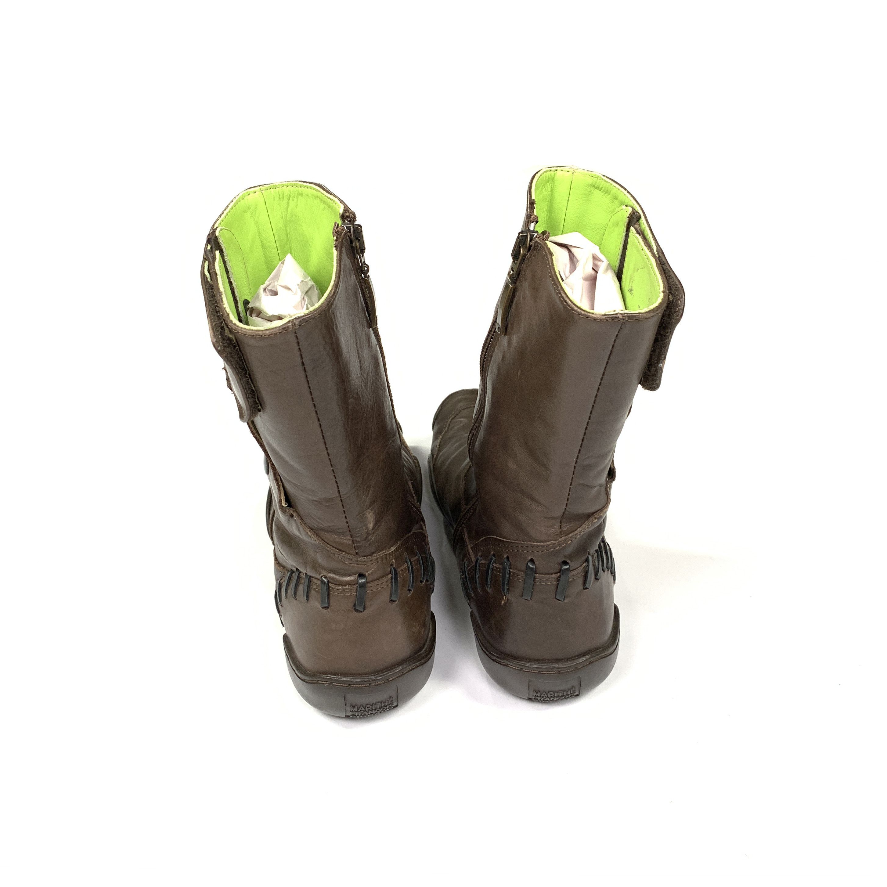 Marithe + Francois Girbaud 00's Leather Zip Up Boots Size US 8 / IT 38 - 7 Thumbnail