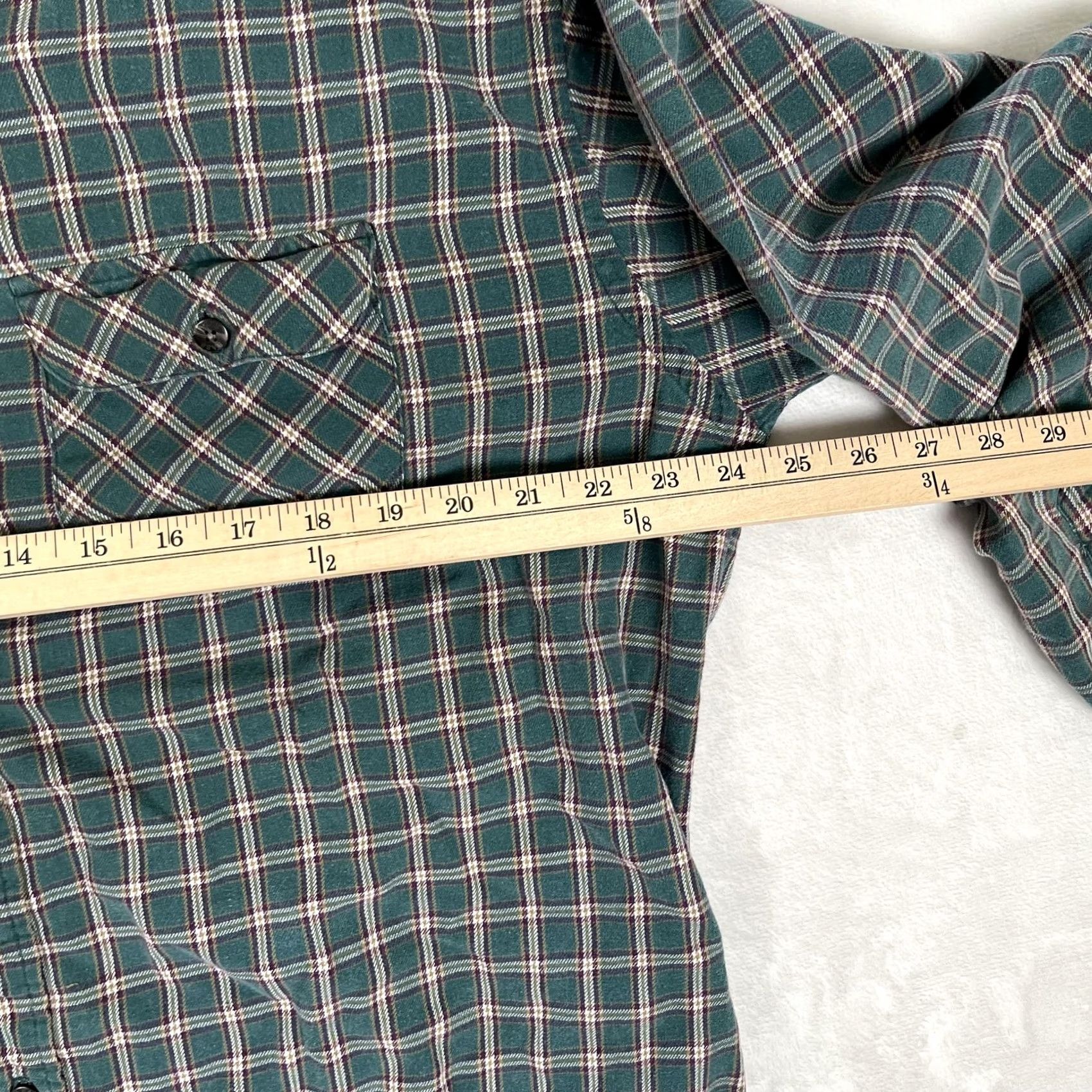 Vintage G.H. Bass & Co. Shirt Mens XL Green Plaid Flannel Long Sleeve Button Front Size US XL / EU 56 / 4 - 6 Thumbnail
