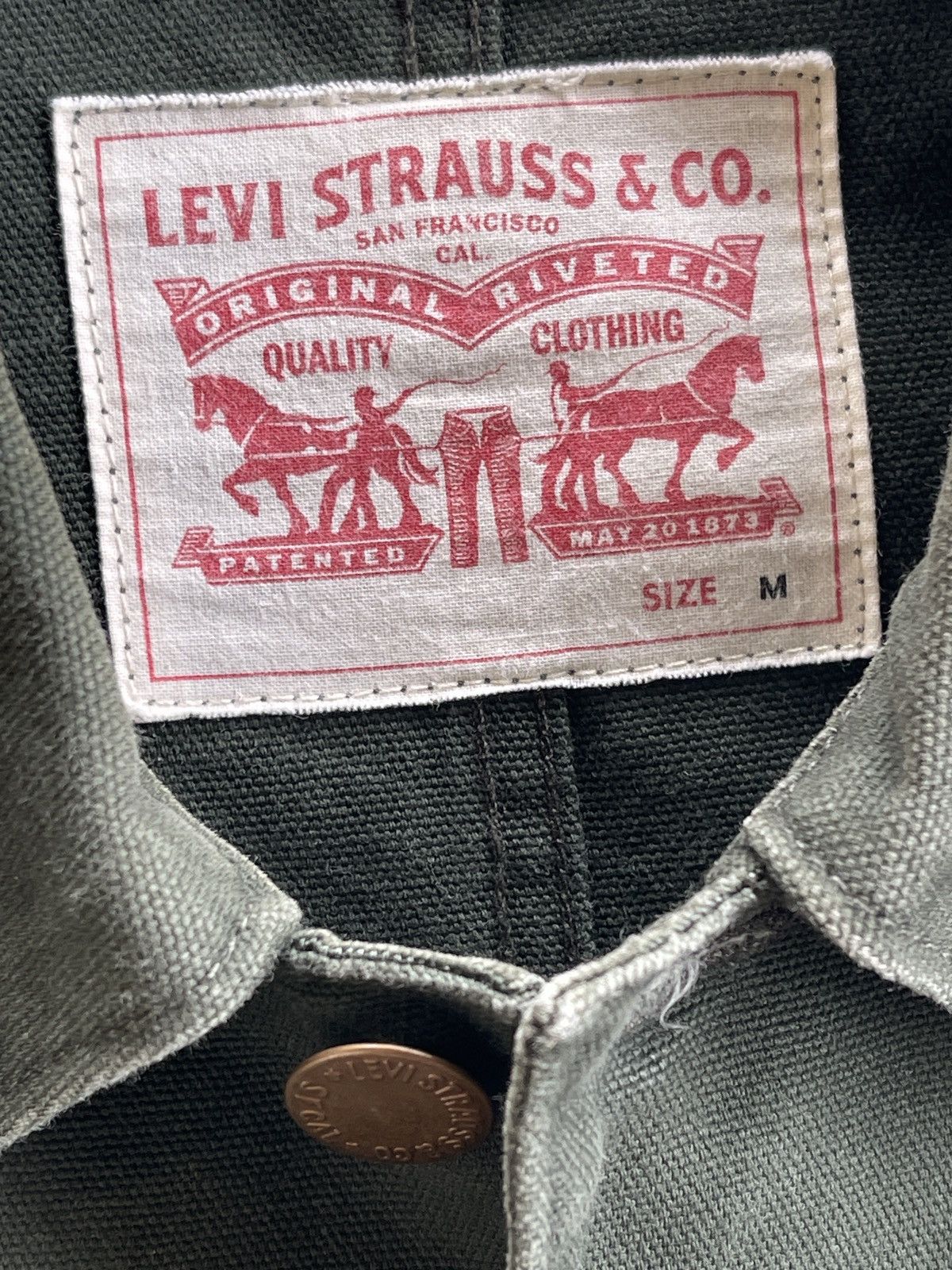Levi's Vintage Clothing Levis Engineers Worker Chore Canvas Jacket Size US M / EU 48-50 / 2 - 9 Thumbnail
