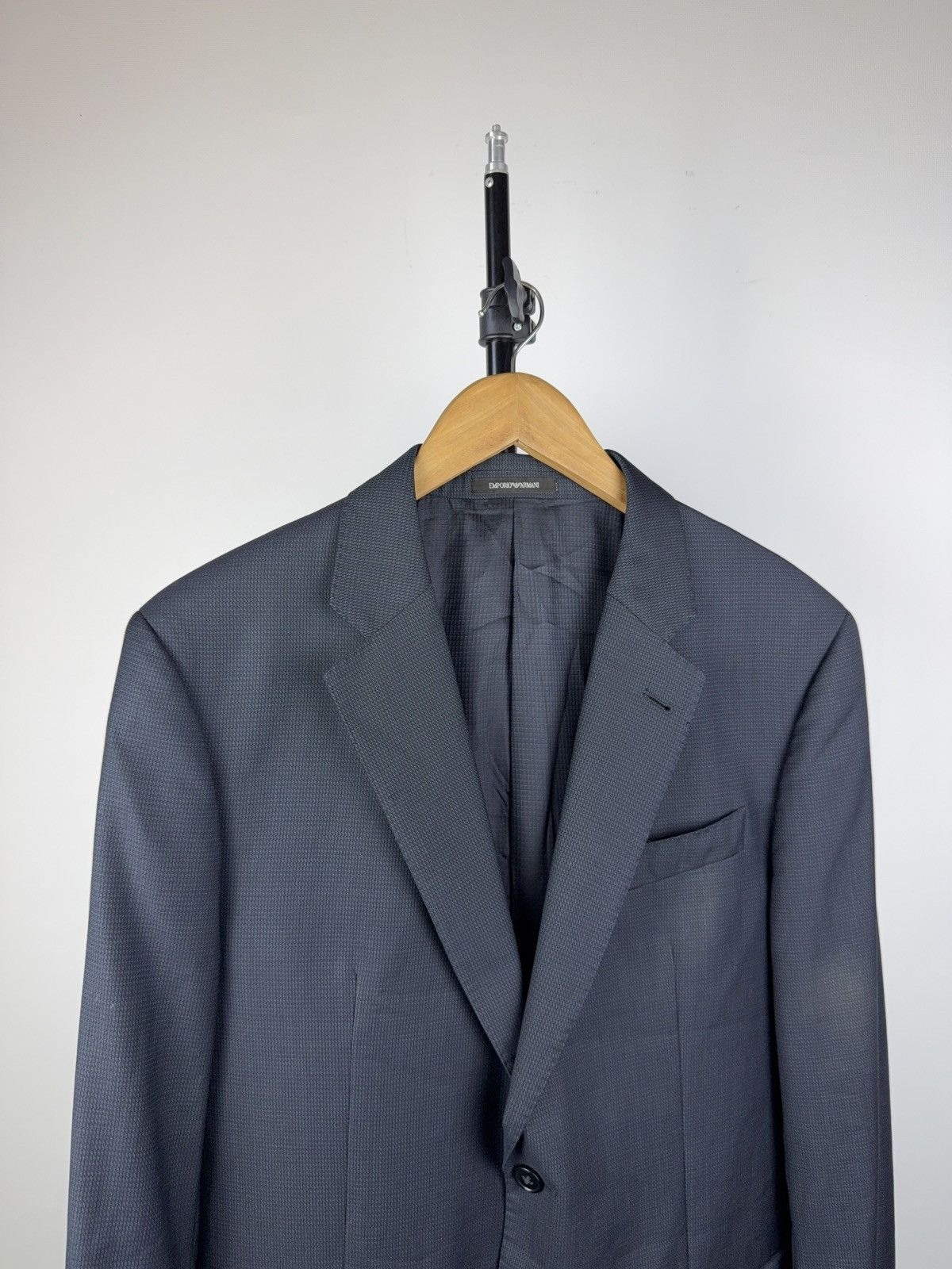 Emporio Armani Luxury 00s Emporio Armani G Line Classic Navy Blazer Size 44R - 2 Thumbnail