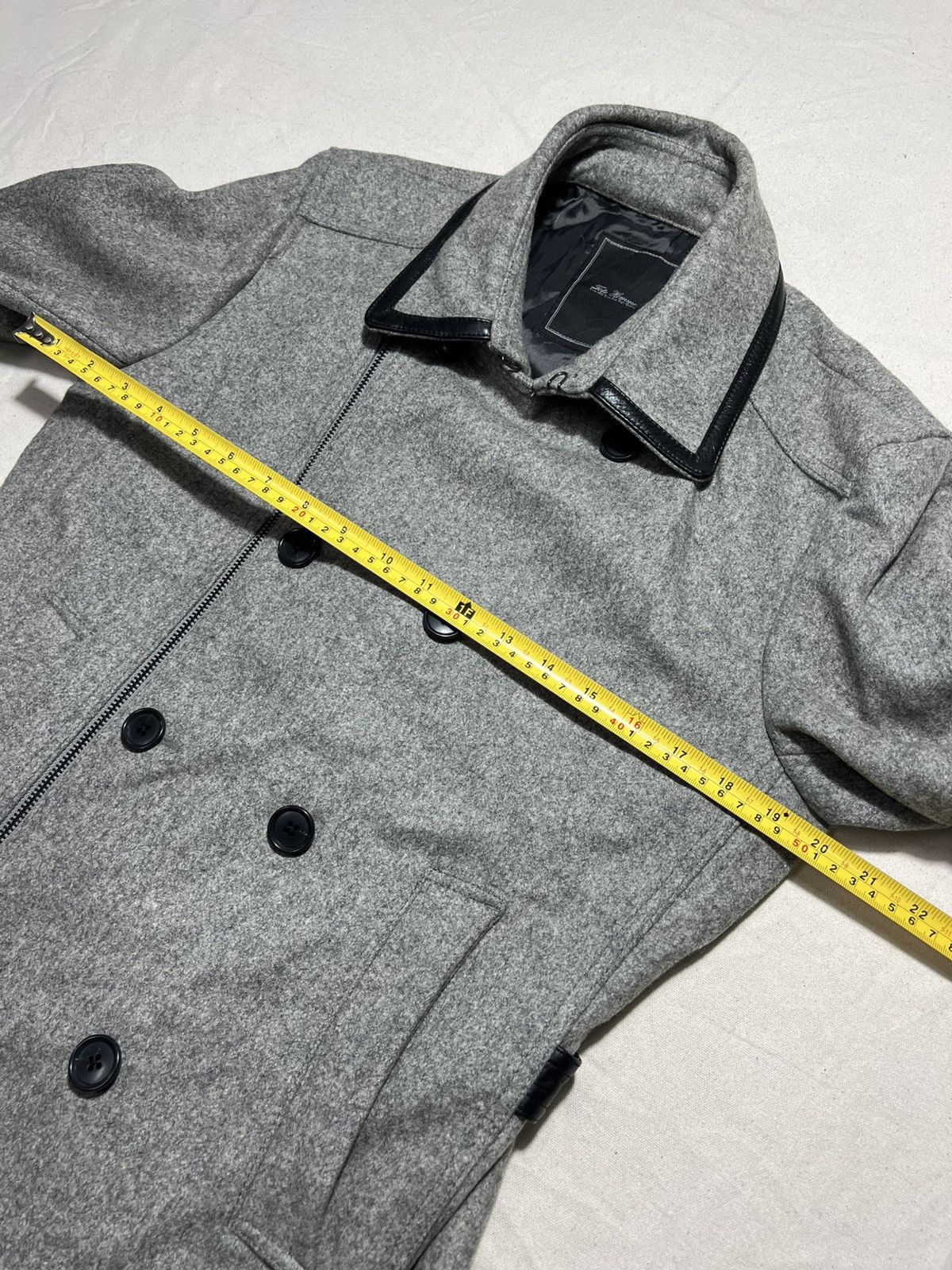 Tete Homme Tête Homme wool-blend double-breasted peacoat with zipper Size US M / EU 48-50 / 2 - 8 Thumbnail