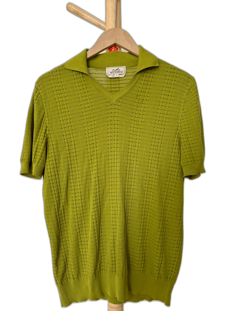 Hermes Hermes Short Sleeve Knitted T-shirt Size S Size US S / EU 44-46 / 1 - 1 Thumbnail