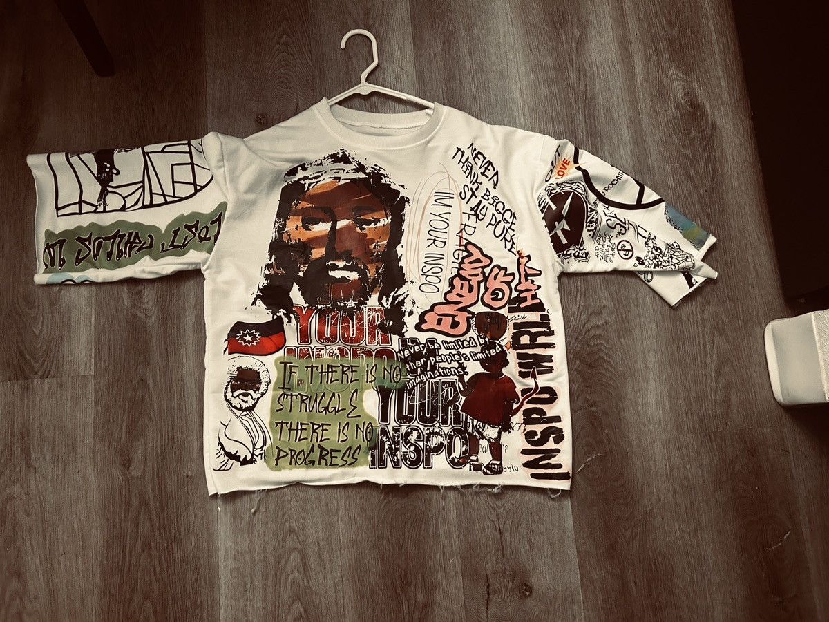 Other INSPO WRLD CROPPED OVERSIZED TEE Size US L / EU 52-54 / 3 - 2 Thumbnail