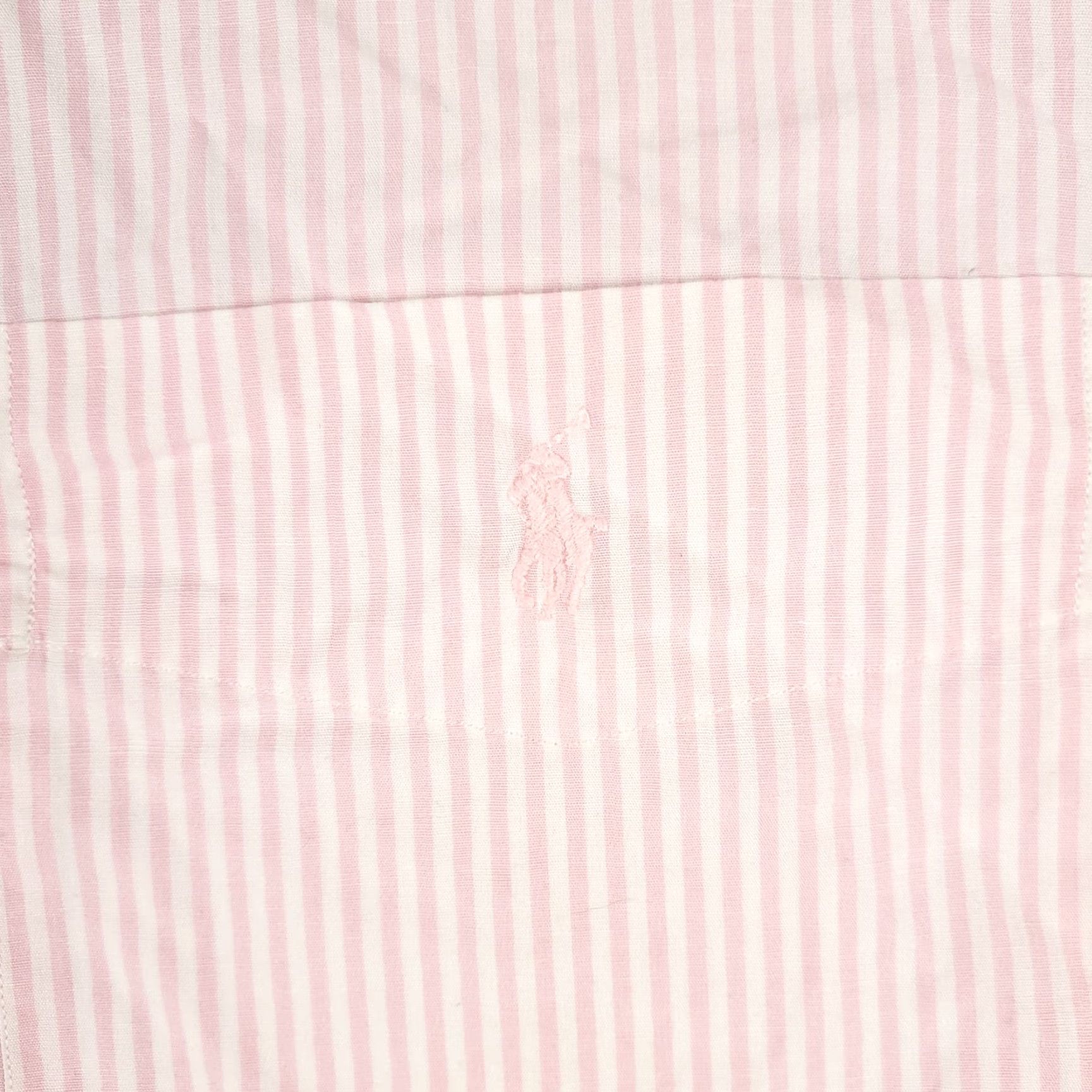 Ralph Lauren Ralph Lauren Button-Up Shirt Mens Medium Pink Striped Short Sleeve Classic Preppy Size US M / EU 48-50 / 2 - 3 Thumbnail