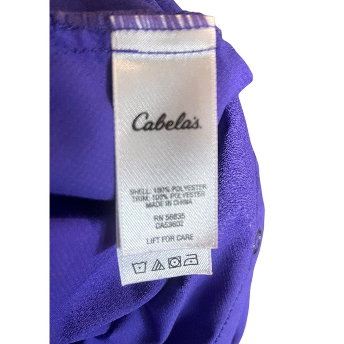 Cabelas Cabela's Womens Purple Front Snap Shirt Size Large Size L / US 10 / IT 46 - 8 Thumbnail