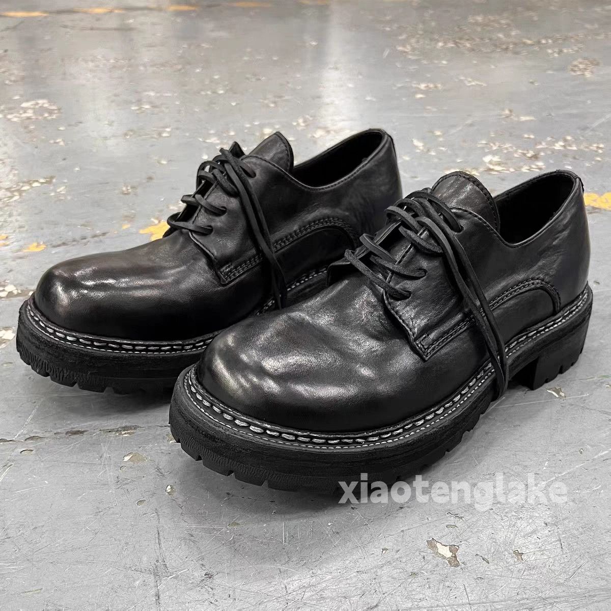Vintage Utility punk yuppie grunge derby big head shoes boots Size US 12 / EU 45 - 6 Thumbnail