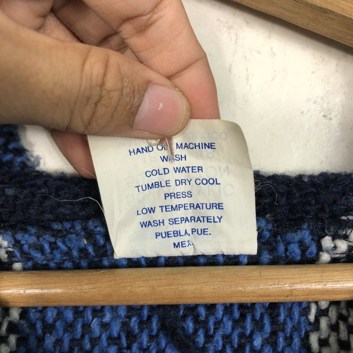 Japanese Brand 🔥VINTAGE BAJA HOODIE STRIPED DESIGN WOOL MEXICO FABRIC Size US XL / EU 56 / 4 - 21 Thumbnail