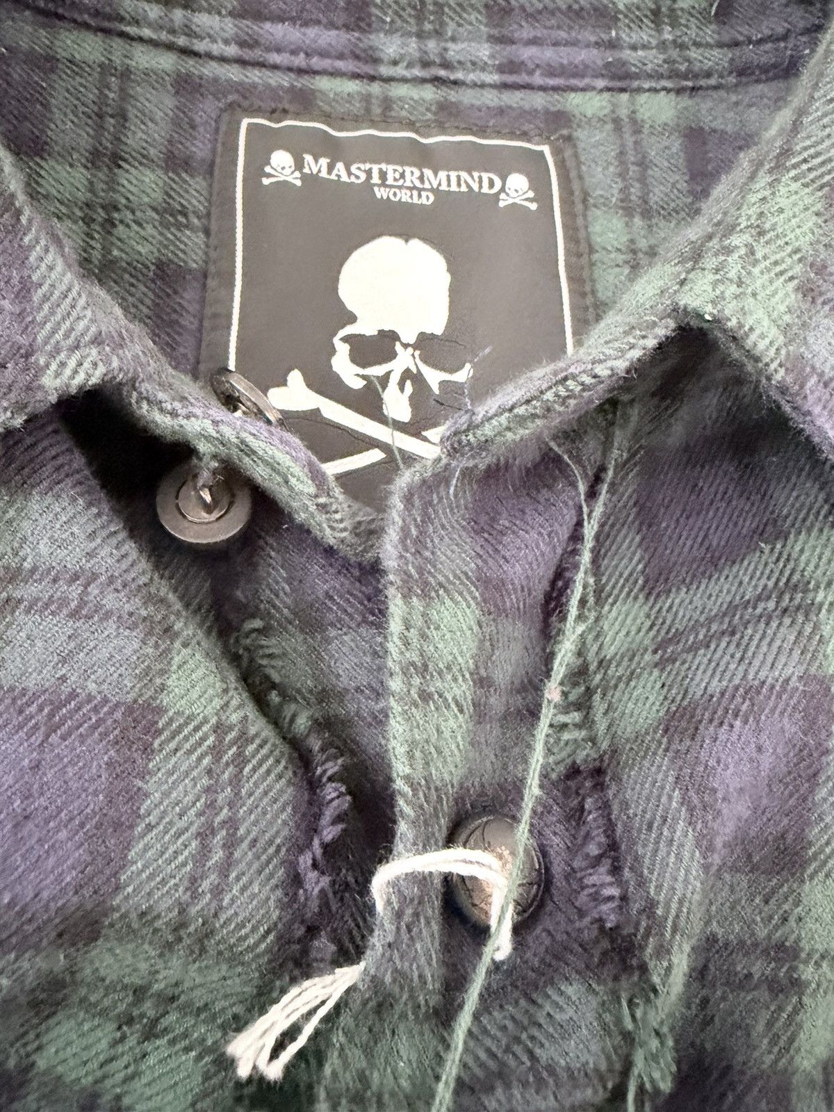 Mastermind World reversible distressed flannel Size US L / EU 52-54 / 3 - 9 Thumbnail