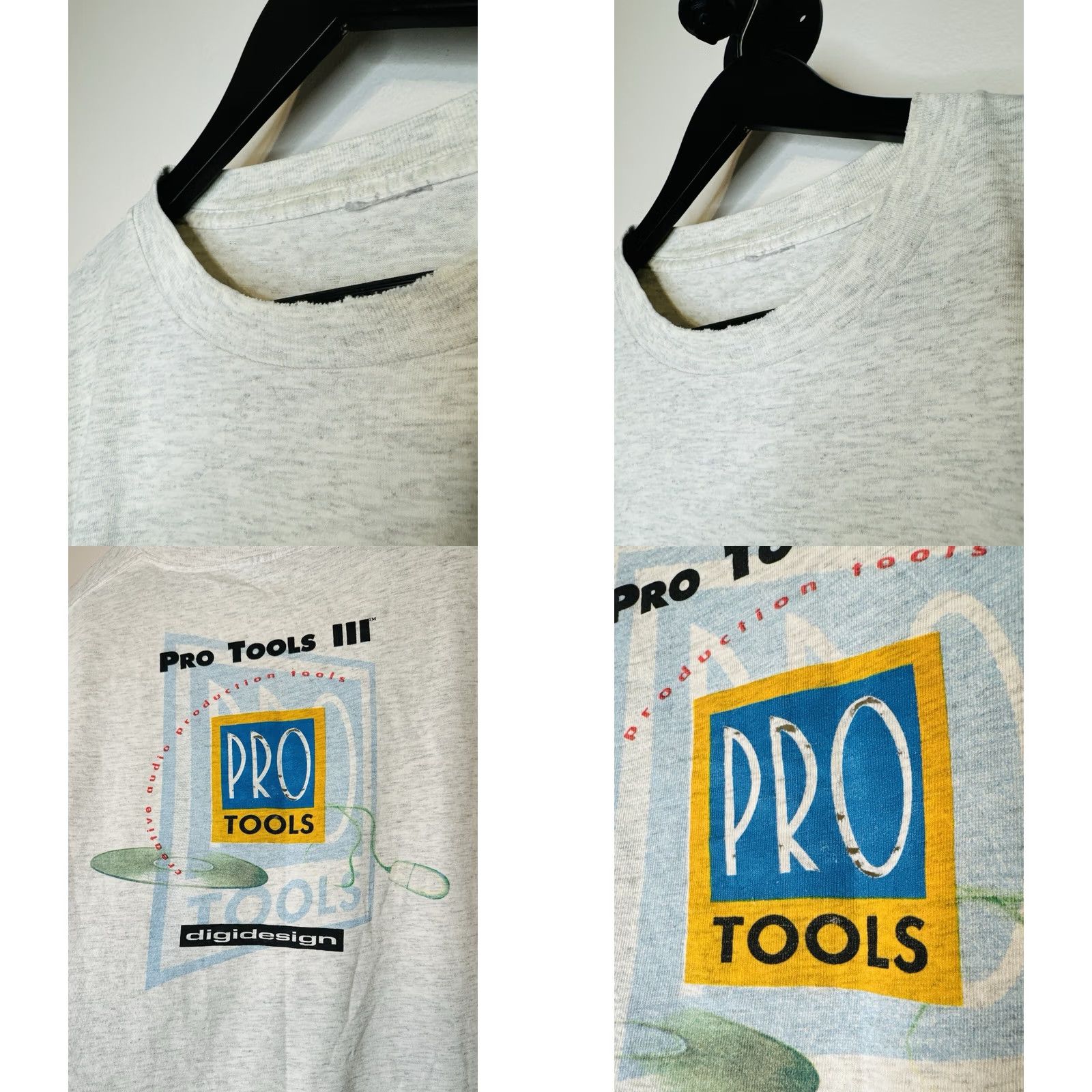 Vintage VINTAGE Digidesign Pro Tools III Promo T Shirt Music Tech Short Sleeve XL Gray 1990s Men Club Mens Size US XL / EU 56 / 4 - 8 Thumbnail