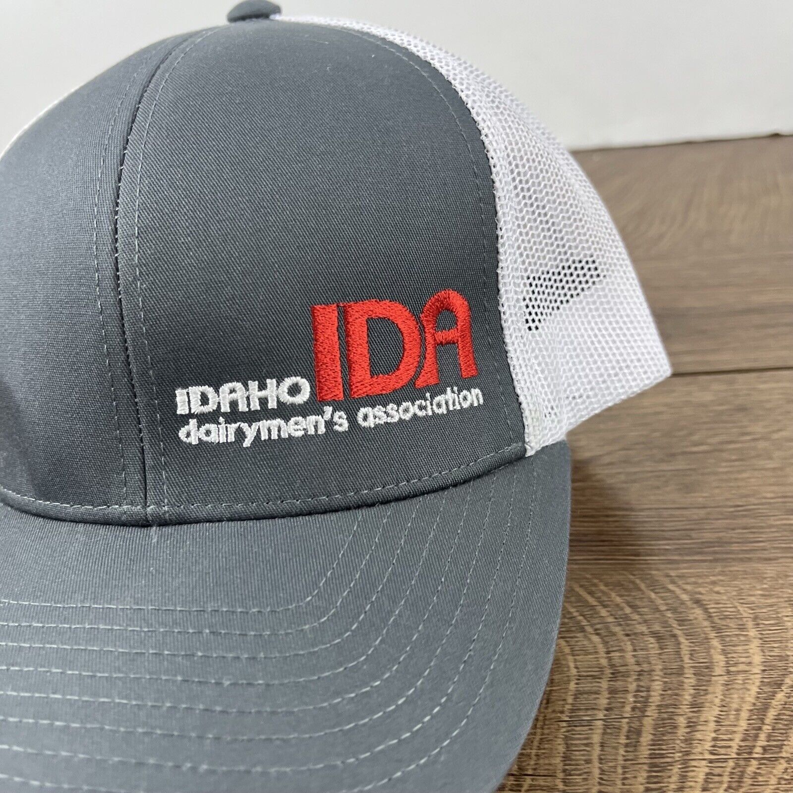 Other Idaho Dairymens Hat IDA Snapback Hat Gray Adjustable Hat Adu Size ONE SIZE - 6 Thumbnail
