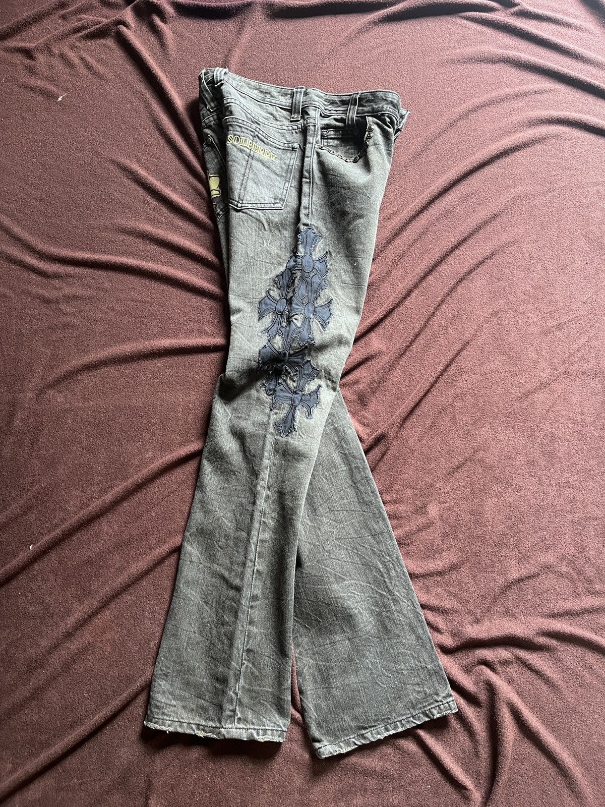 Other SOLBERRY PANTS Distressed punk grunge y2k Size US 29 - 12 Thumbnail