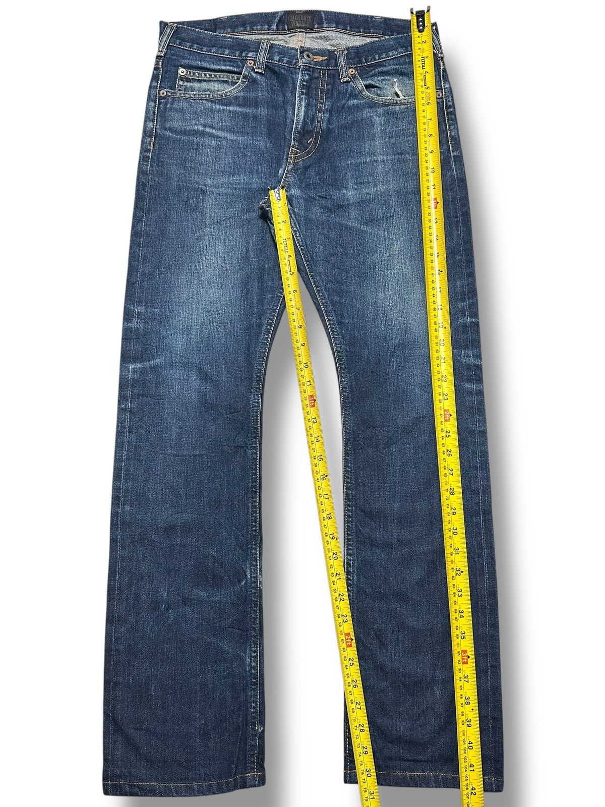 JACKROSE JACKROSE Vintage Y2K With Selvedge Straight Cut & Faded Wash Size US 33 - 19 Thumbnail