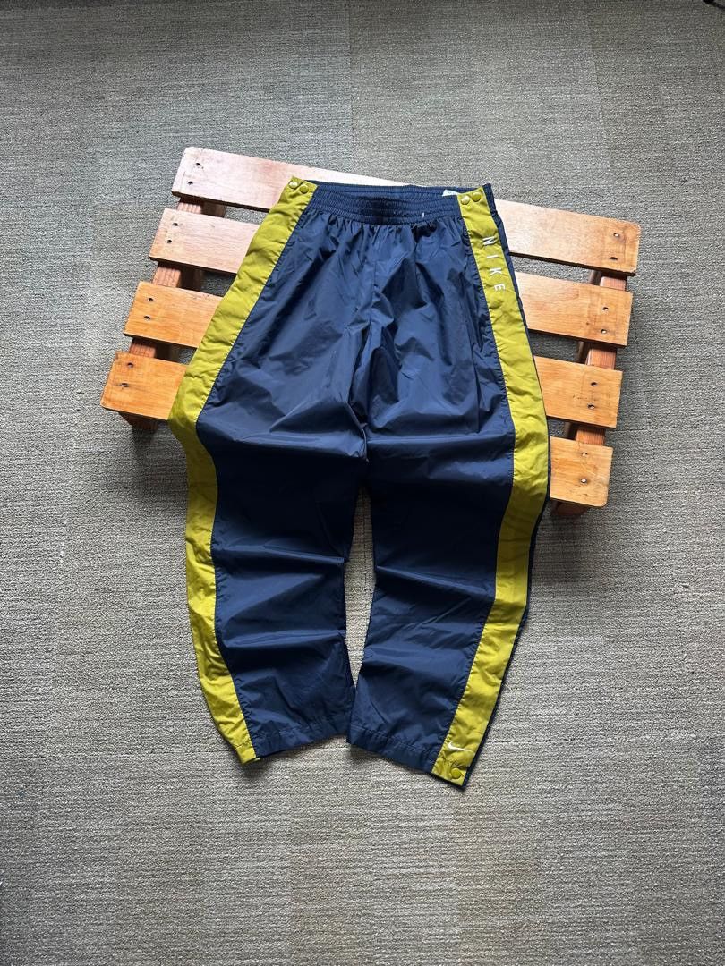 Nike VINTAGE NIKE POPPER PANTS BAGGY Size US 32 / EU 48 - 1 Thumbnail
