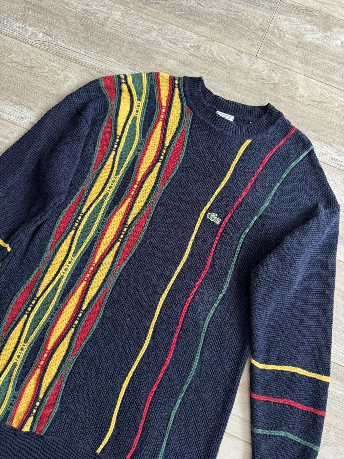 Lacoste Vintage Lacoste Made in France Knit Sweater – Coogi Style Size US L / EU 52-54 / 3 - 4 Thumbnail