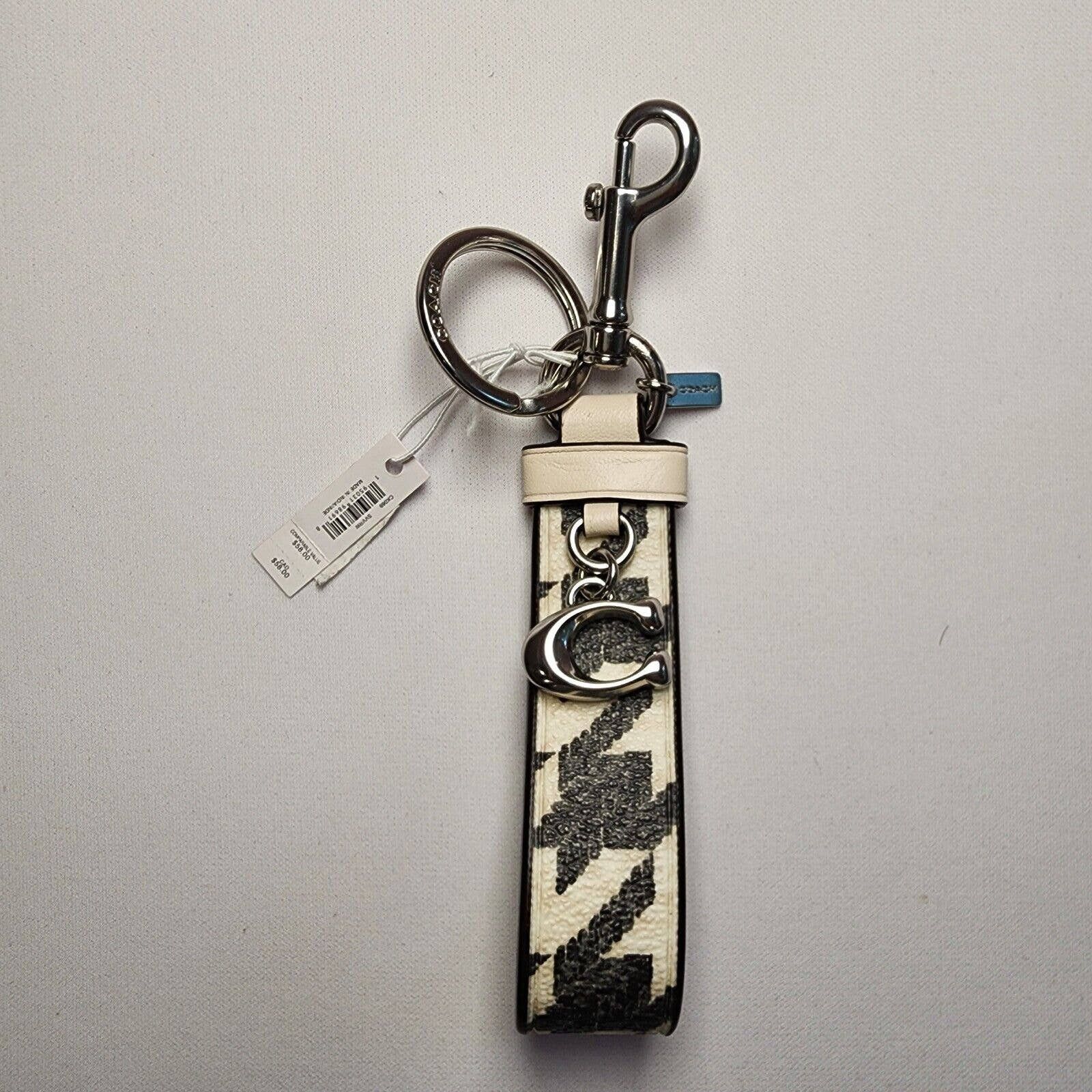 Coach, Accessories, Authentic Coach Signature Charm Loop Key Chain Nwt