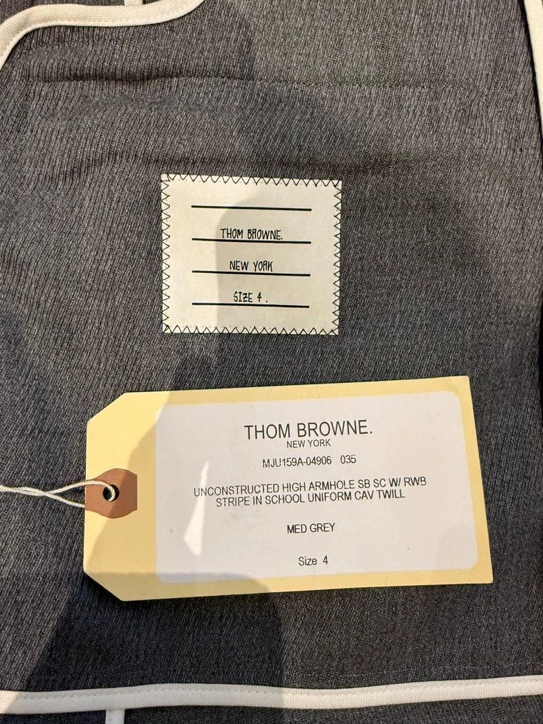 Thom Browne Thom Browne size4 A three-color collar on a suit Size 42R - 4 Thumbnail