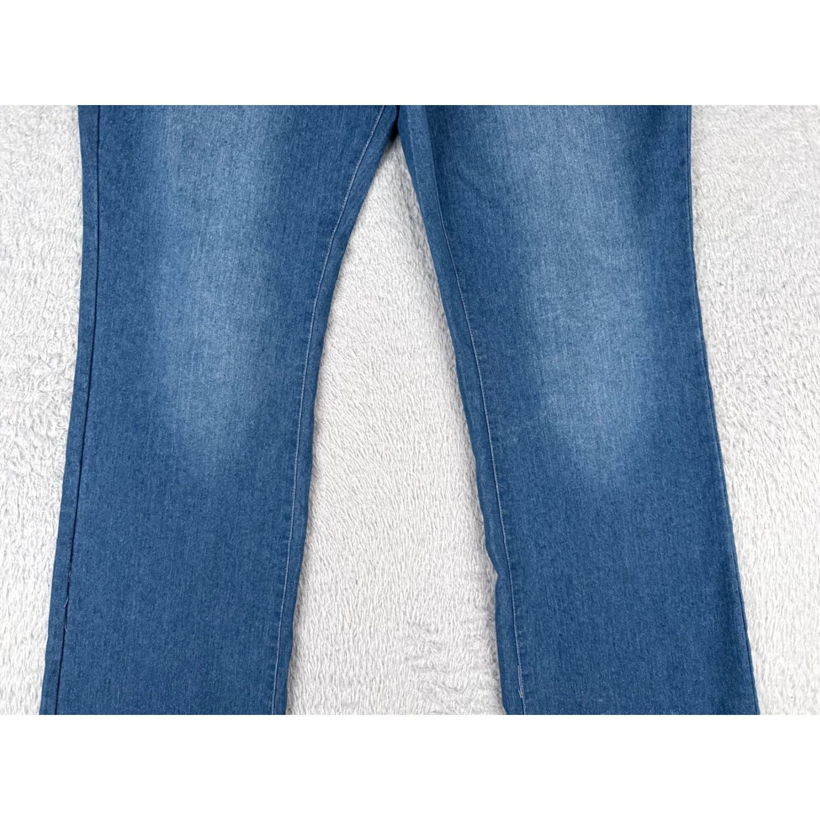 Vintage Jeans Women 14 Blue Denim Bootcut High Rise 34x32 Cotton Cotton Blend Light Wash 5-Pocket Design Womens Size 36" / US 14 / IT 50 - 3 Thumbnail