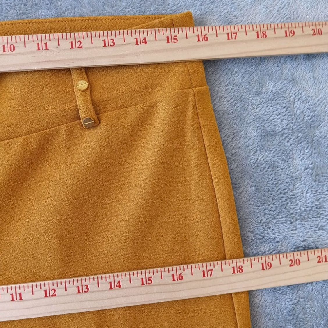 Vintage NYCC Ankle Pants Womens Gold Pull On Stretch Mid Rise 32x28.5 Size 6 Size 28" / US 6 / IT 42 - 3 Thumbnail