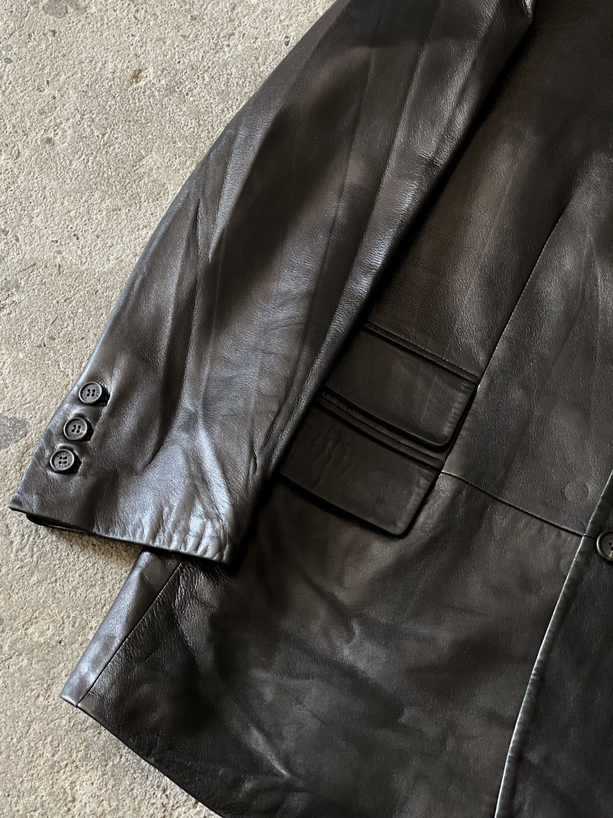 Gucci × Tom Ford Gucci - Tom Ford - SS1998 Runway - Leather Blazer Jacket Size US S / EU 44-46 / 1 - 5 Thumbnail