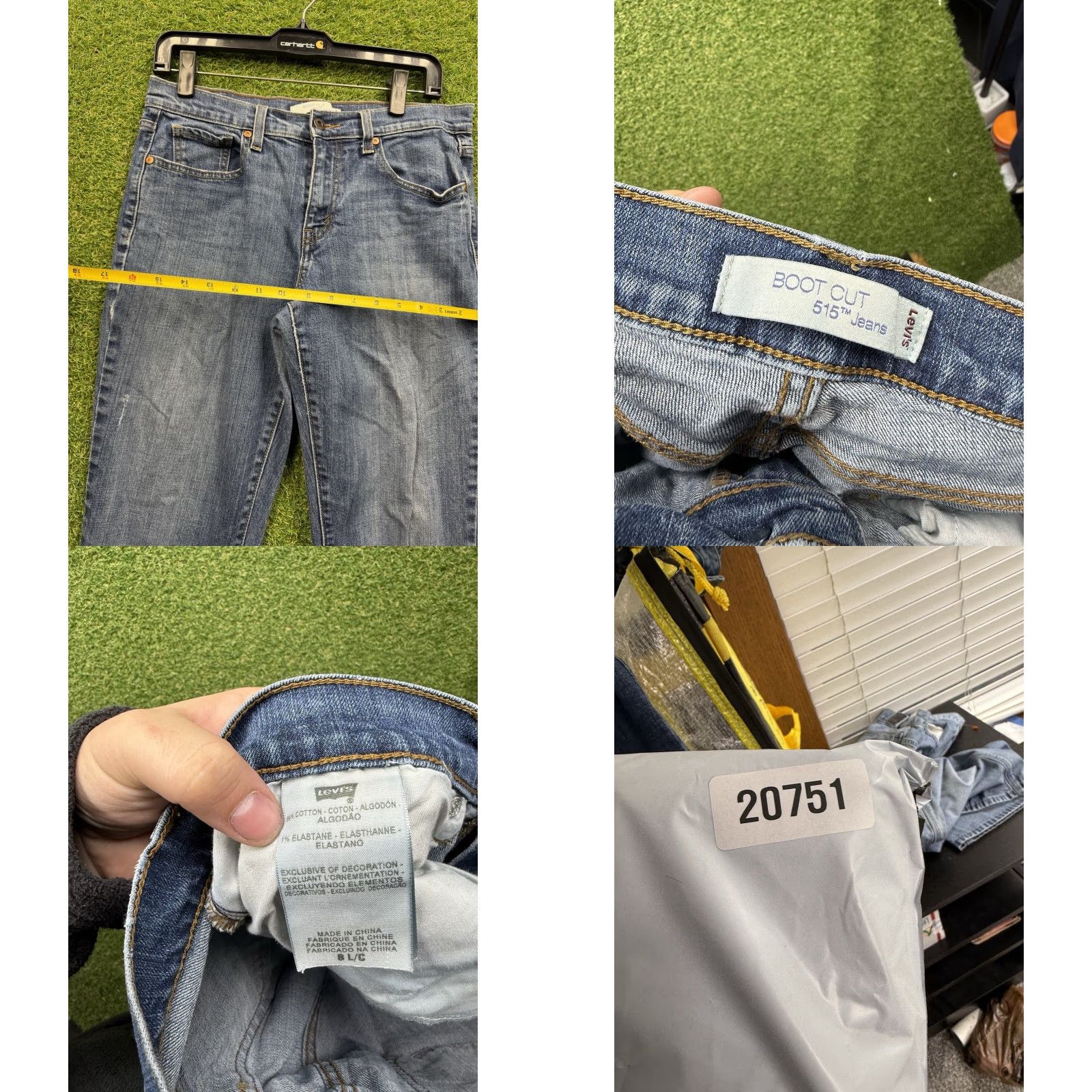 Levi's Levis Jeans Womens 8 L Bootcut Western Boho Chic Casual Medium Wash 30x32 515 Size 30" / US 8 / IT 44 - 8 Thumbnail