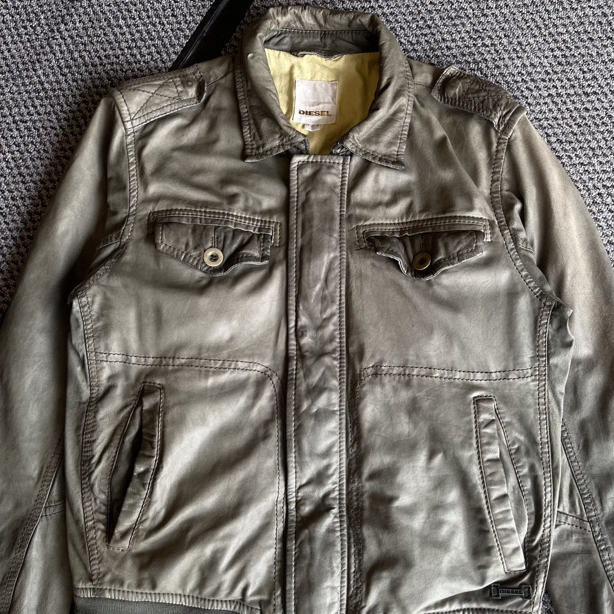 Diesel Diesel Leather Jacket Classic Vintage Prefer Size S to M Size US M / EU 48-50 / 2 - 3 Thumbnail