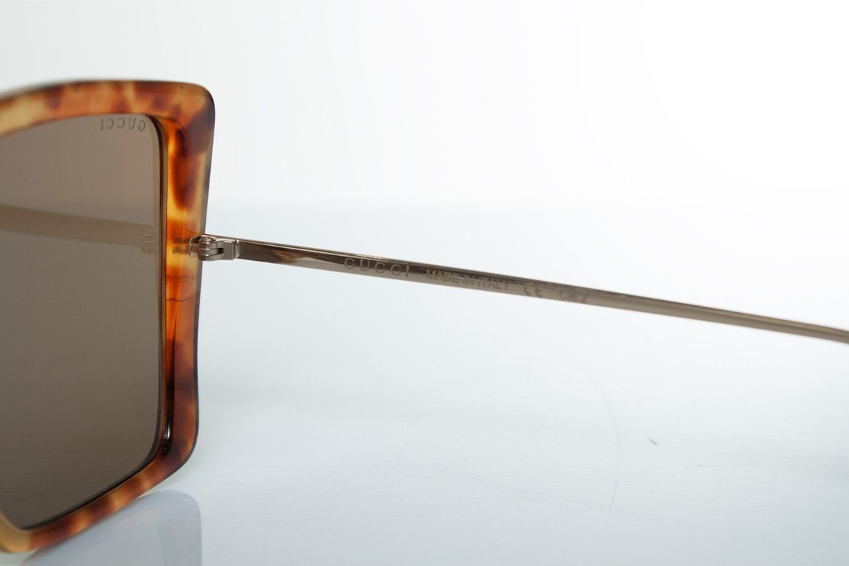 Gucci Gucci, Havana brown oversized sunglasses Size ONE SIZE - 7 Thumbnail