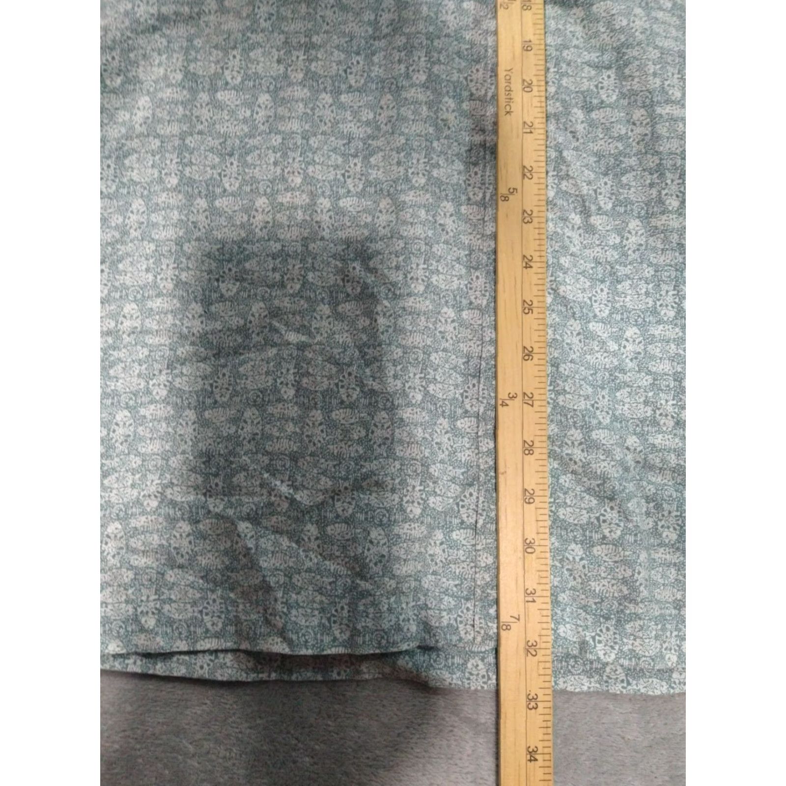 Vintage LL Bean Shirt Mens XLT Green Short Sleeve Button Down Camp Hawaiian Cotton Size US XL / EU 56 / 4 - 3 Thumbnail
