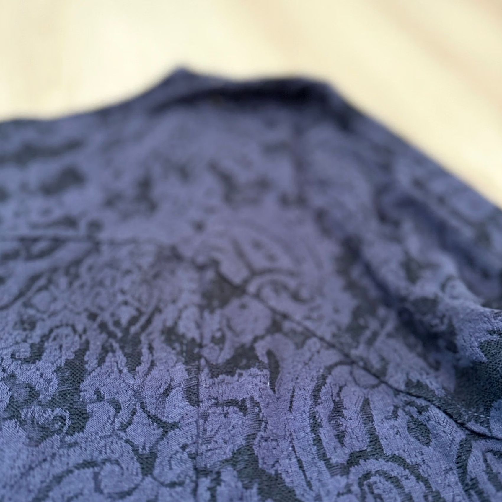 Habitat Habitat Blouse XL Purple Black Lacey Paisley Burnout Long Sleeve Top Womens Size XL / US 12-14 / IT 48-50 - 2 Thumbnail