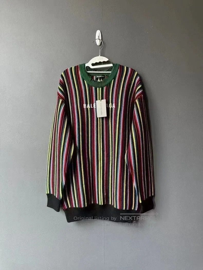 Balenciaga Balenciaga Colorful Stripe Sweater. Size US XS / EU 42 / 0 - 1 Thumbnail