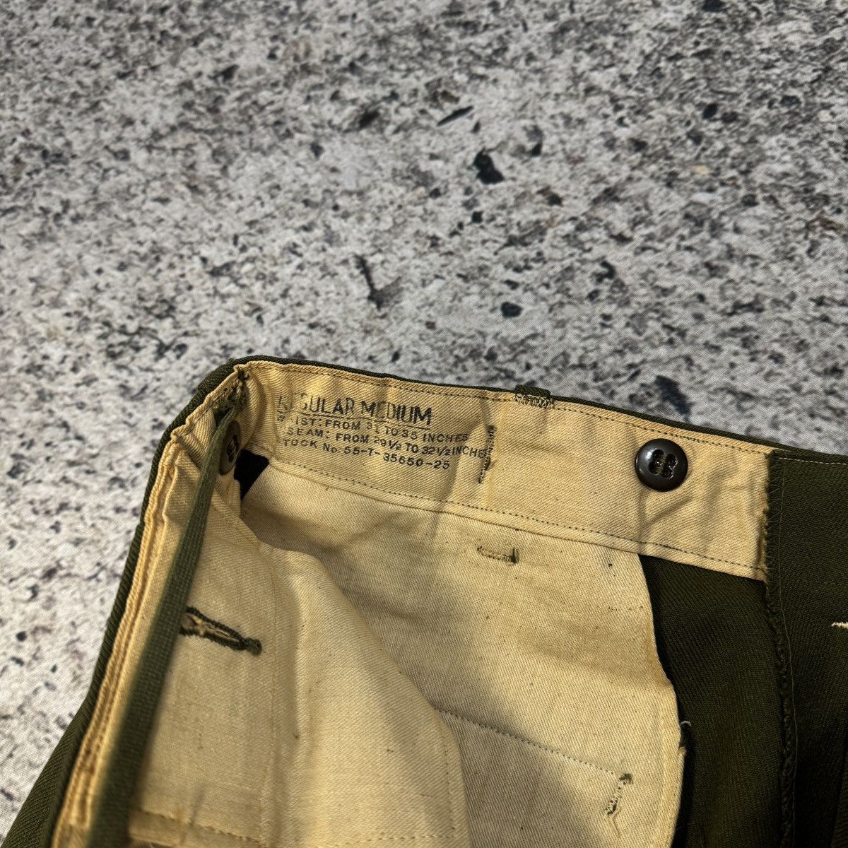 Vintage VINTAGE 1951 US ARMY WOOL FIELD TROUSER PANTS Size US 35 - 3 Thumbnail