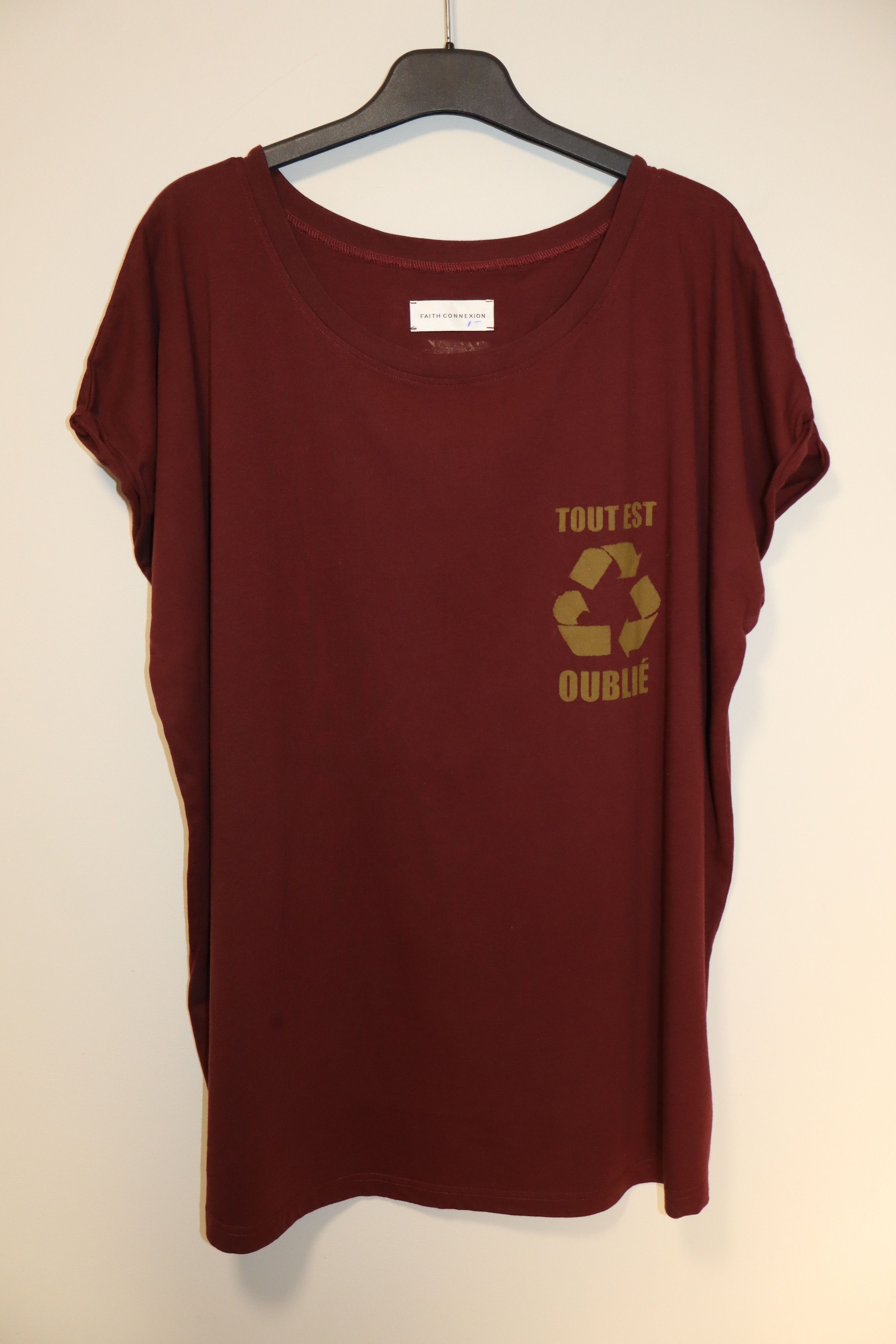 Faith Connexion Printed boat neck t-shirt Size US M / EU 48-50 / 2 - 1 Thumbnail