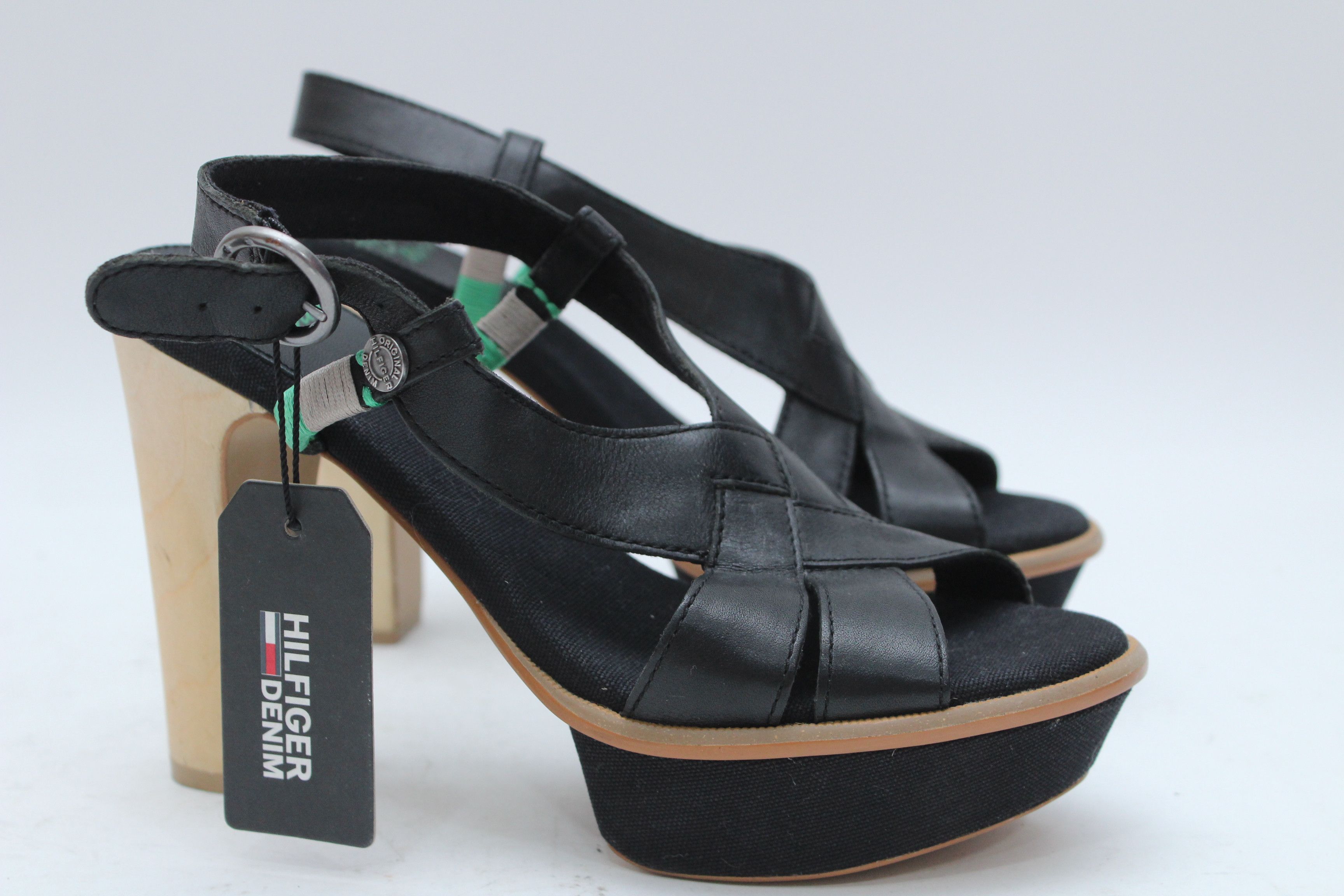 image of Tommy Hilfiger Sandals Hells Size 39 Authentic Vintage, Women's
