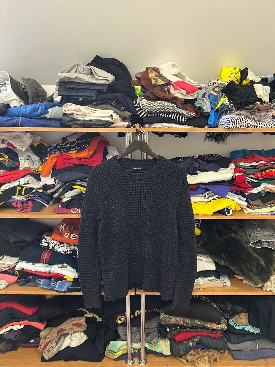 Allsaints Vintage Allsaints waffle knit Y2K sweater Size US S / EU 44-46 / 1 - 1 Thumbnail