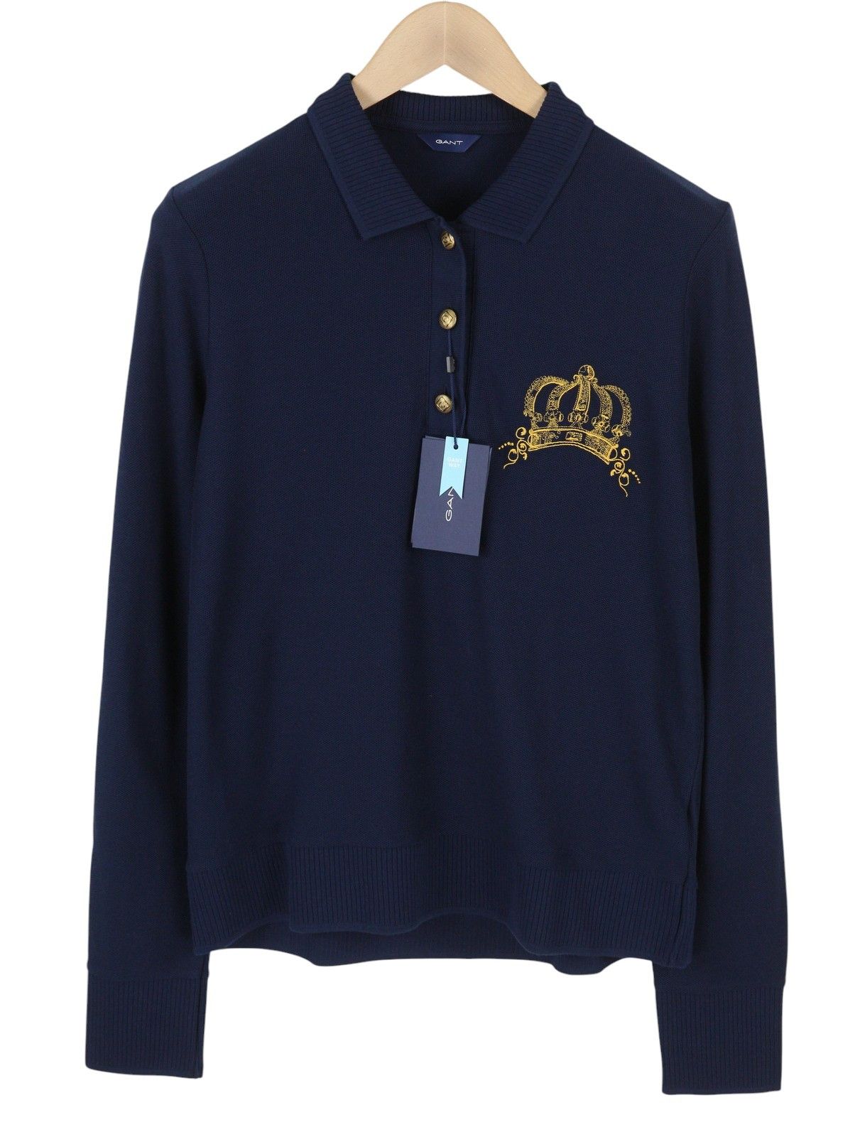 Gant CROWN EMBROIDERED POLO PIQUE XL Evening Blue 88095 Size XL / US 12-14 / IT 48-50 - 1 Thumbnail
