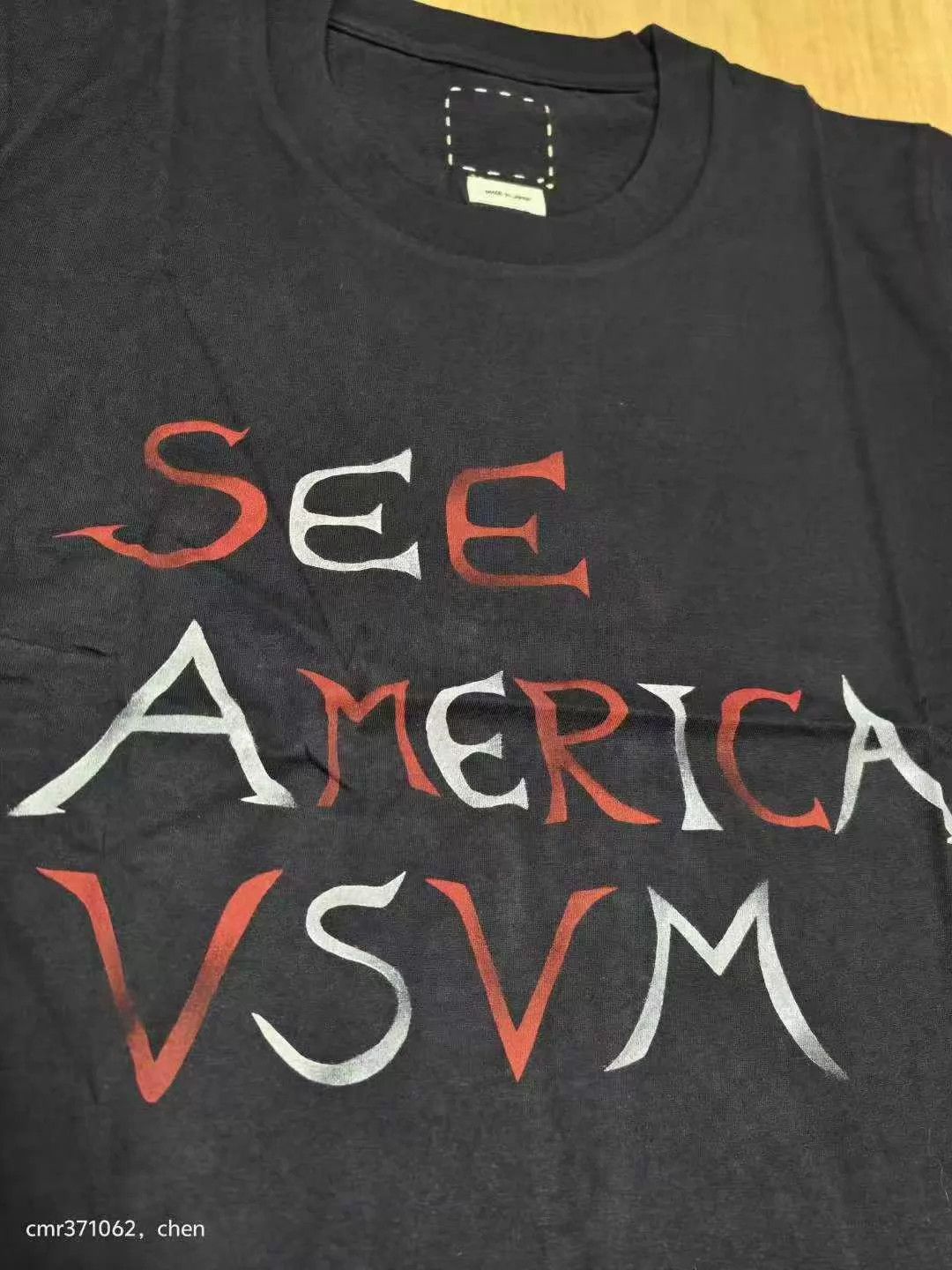 Visvim visvim 18AW Spot Stencil A-Line Tee S/S Navy 3 Small Size US L / EU 52-54 / 3 - 2 Thumbnail
