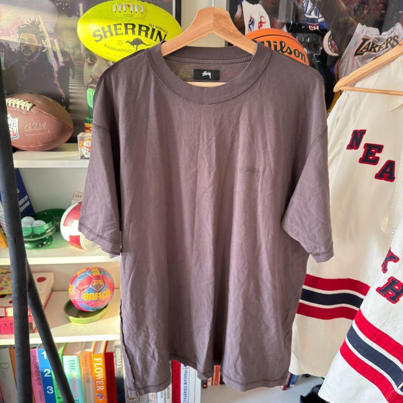 Stussy Stussy dark brown t shirt Size US XL / EU 56 / 4 - 1 Thumbnail