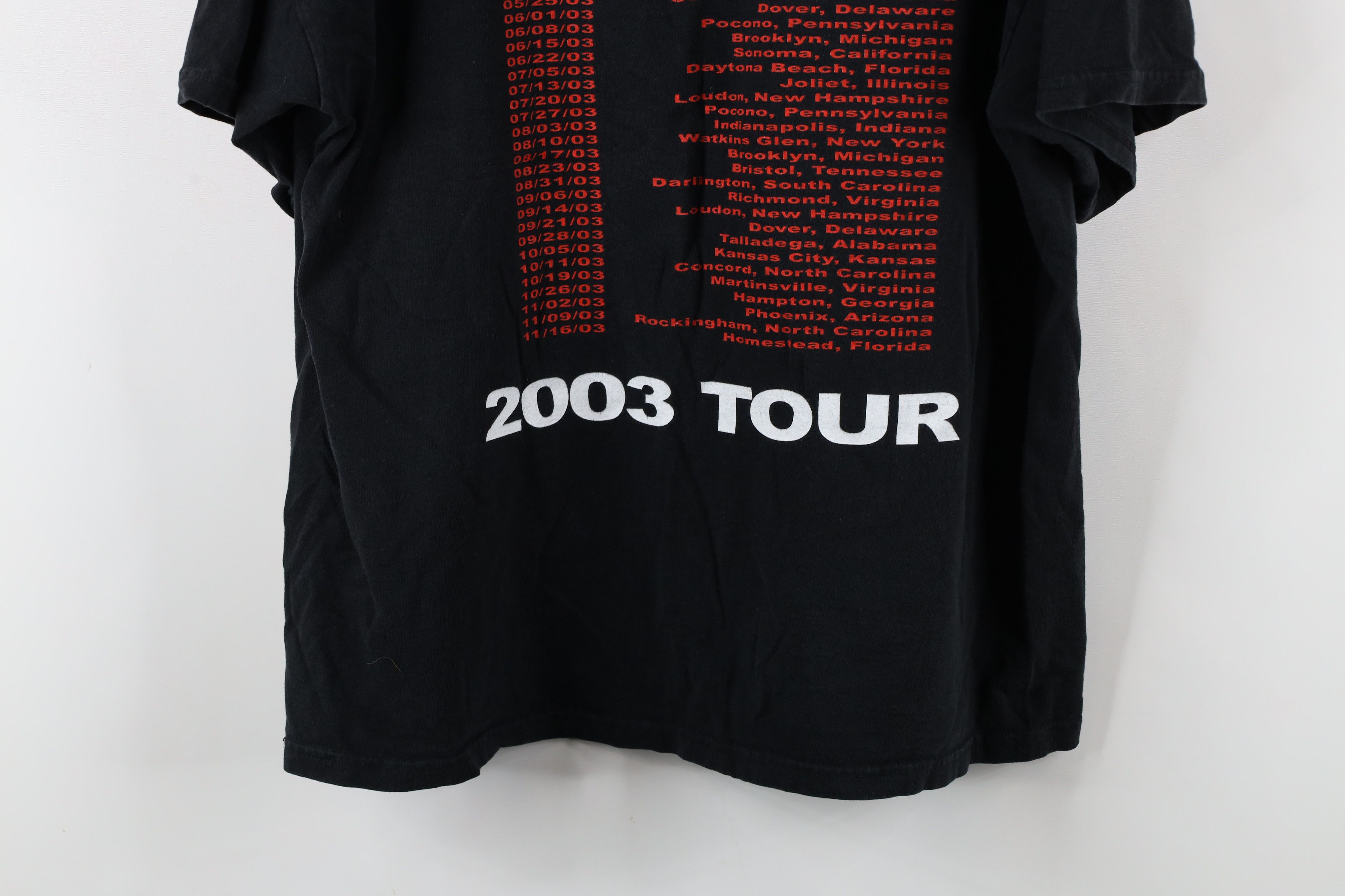 Vintage Vintage Y2K 2003 NASCAR Out NAPA Racing Tour T-Shirt Black Size US XL / EU 56 / 4 - 12 Thumbnail
