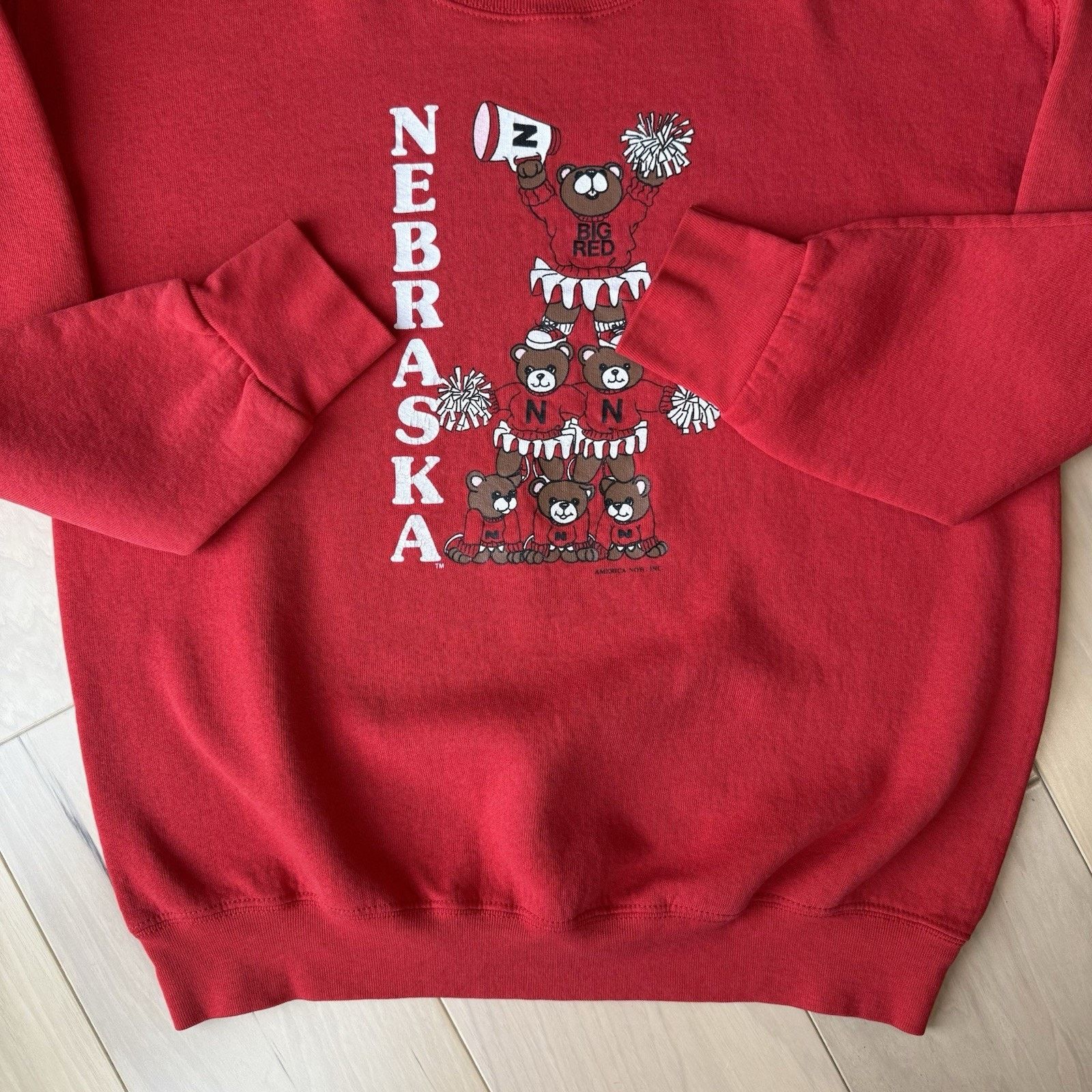Vintage Vintage Nebraska Cornhuskers Sweatshirt M Red 90s Big Red Size US M / EU 48-50 / 2 - 5 Thumbnail