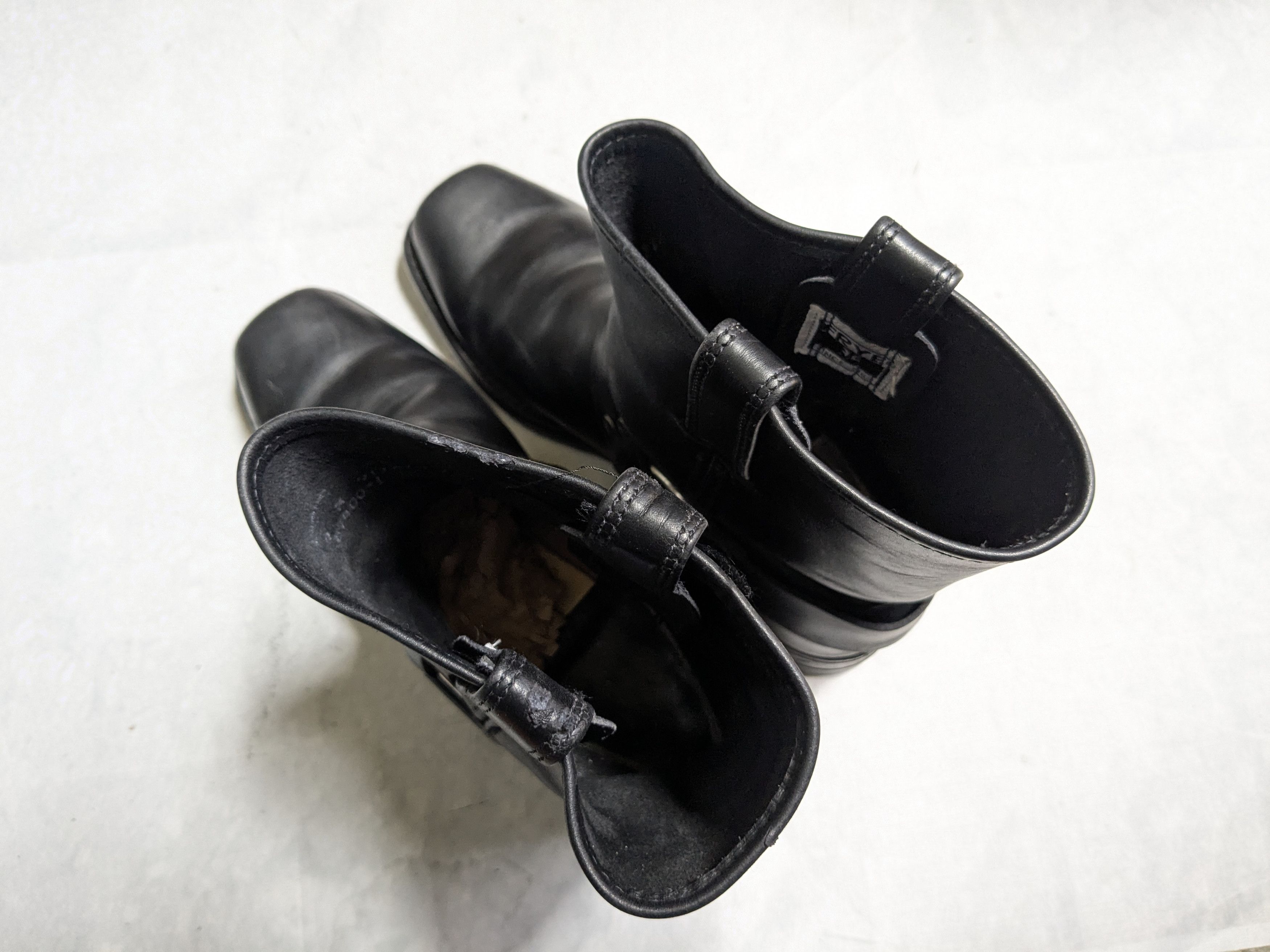 Frye Frye Harness Black Leather 9 M Leather Buckle Size US 9 / EU 42 - 17 Thumbnail