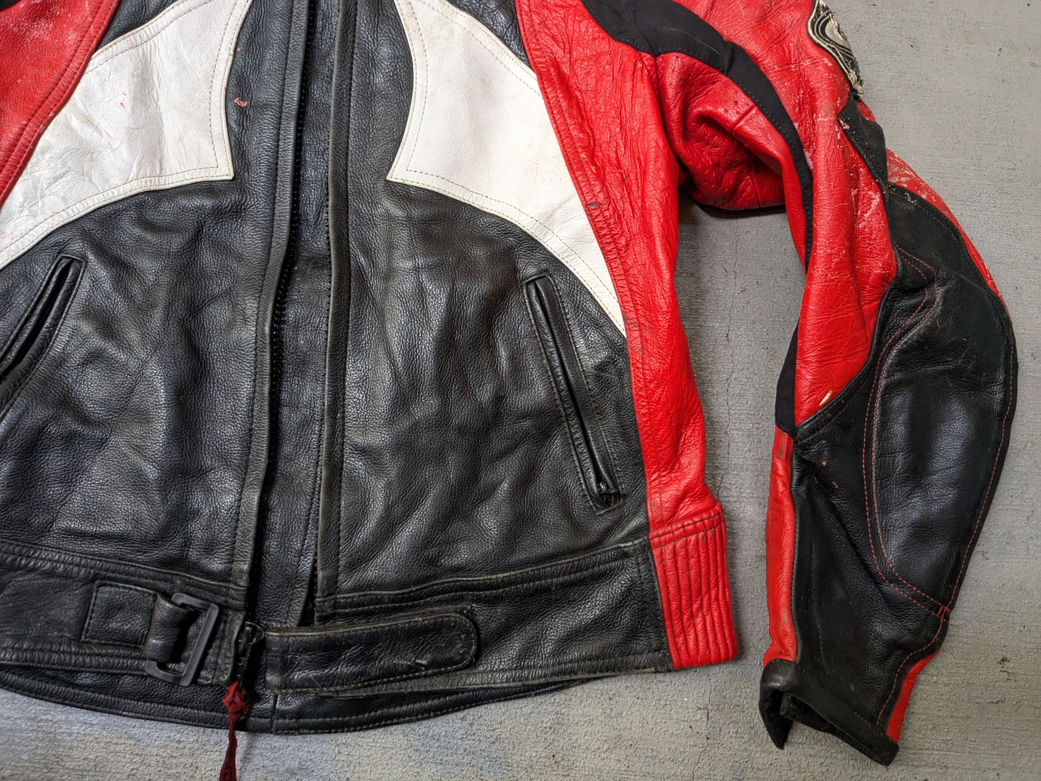Vintage Vintage Motorcycle Leather Biker Jacket Red Black White Y2K Size US M / EU 48-50 / 2 - 4 Thumbnail