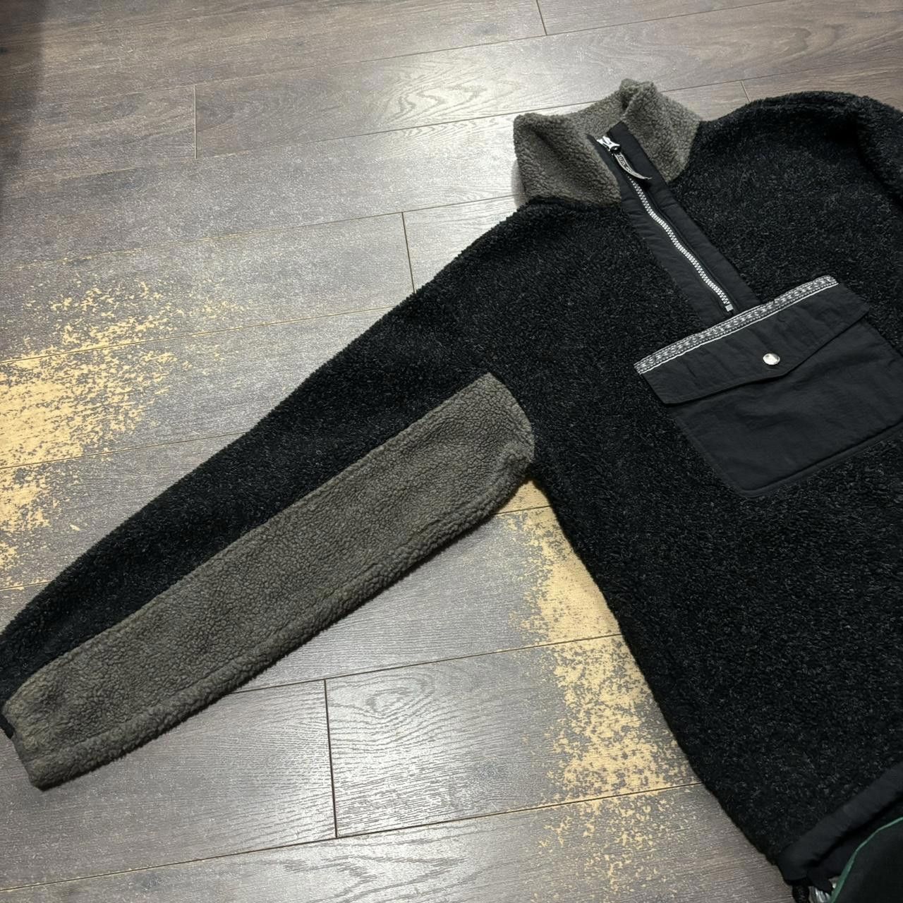 Designer Vintage Bum Equipment Pull Over Fleece Anorack Sweatshirt S Size US S / EU 44-46 / 1 - 4 Thumbnail